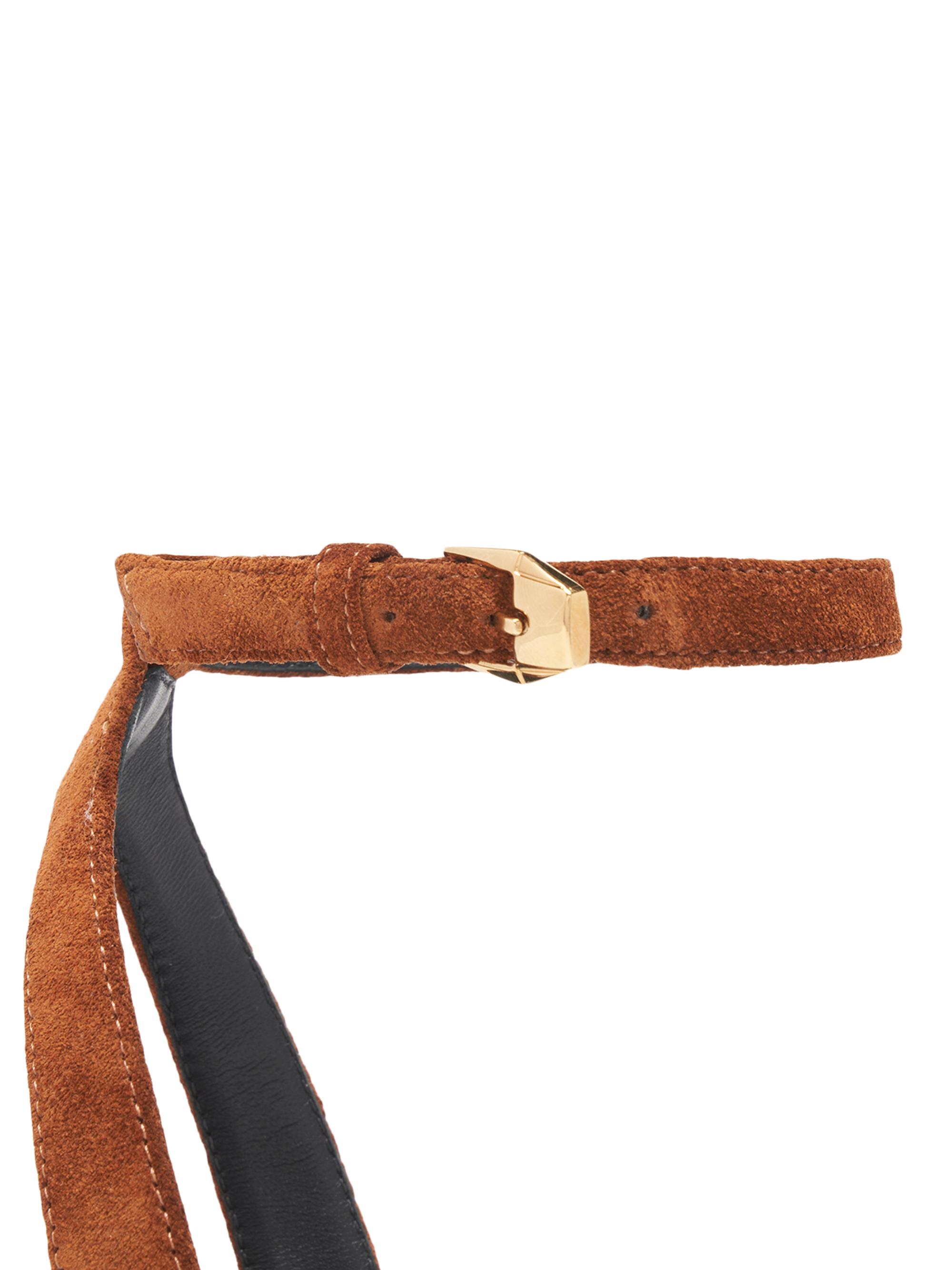 Versace Gianna 140MM Suede Platform Sandals | Saks Fifth Avenue
