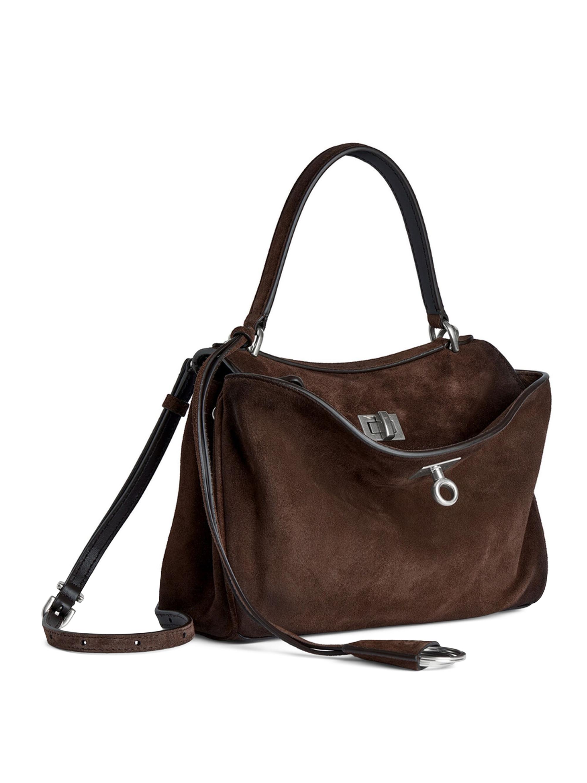Balenciaga Rodeo Small Suede Top Handle Bag | Saks Fifth Avenue