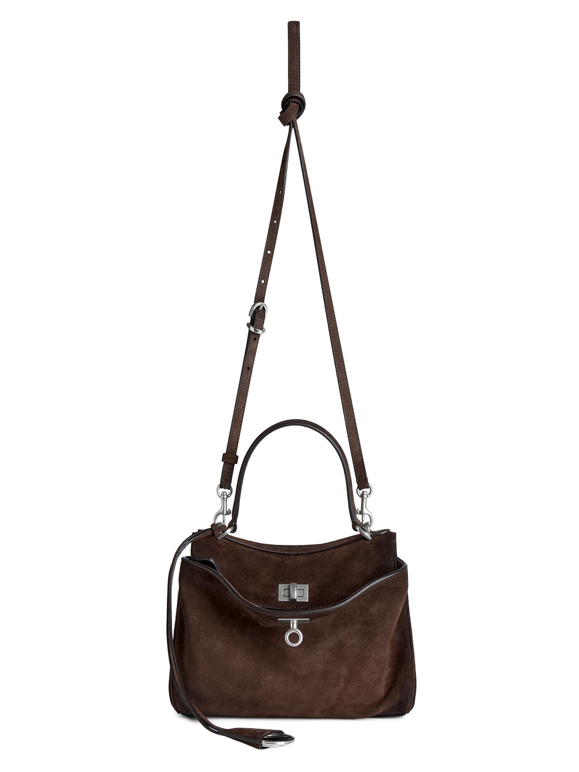 Balenciaga Rodeo Small Suede Top Handle Bag | Saks Fifth Avenue