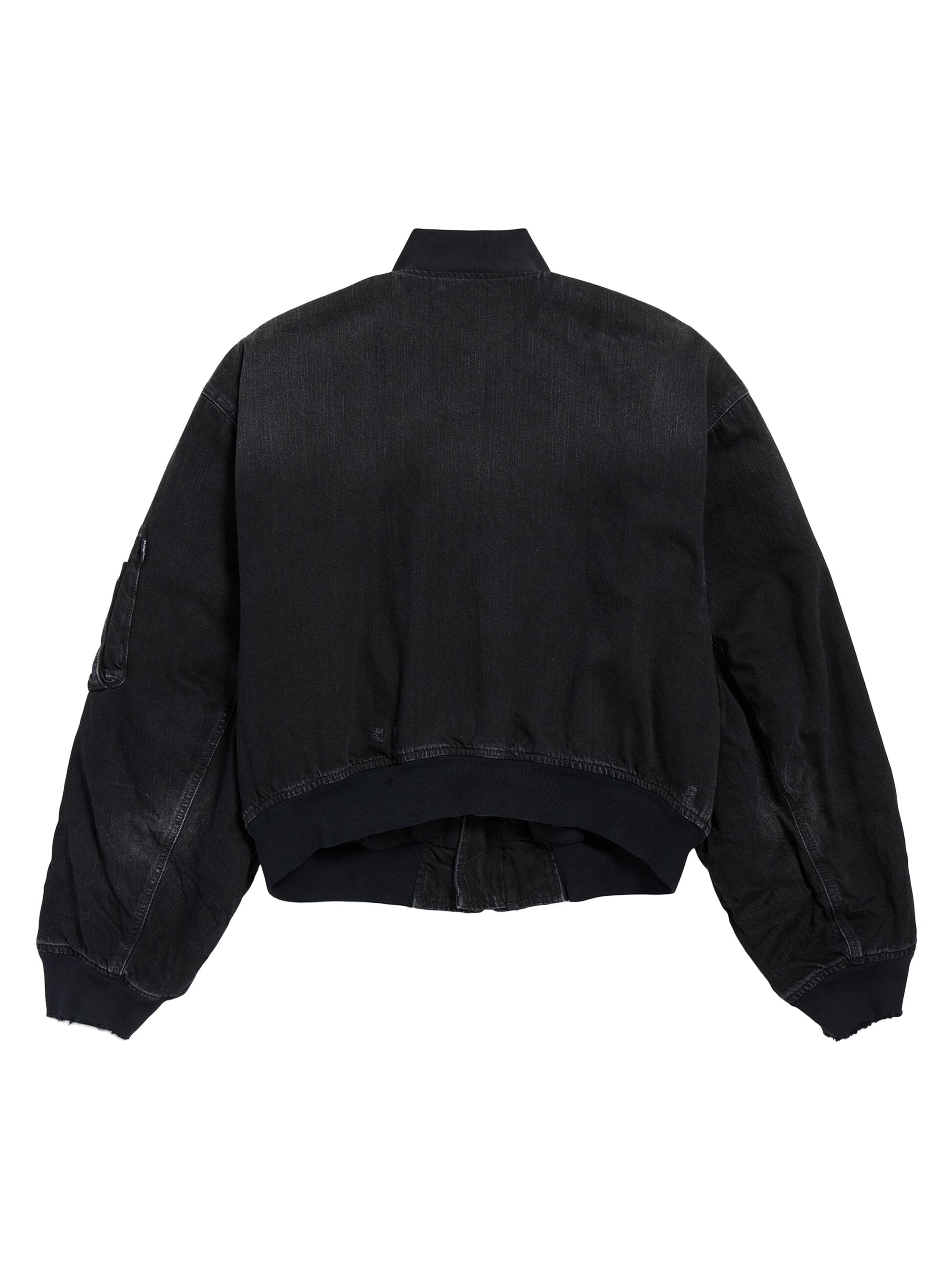 Balenciaga Standard Denim Bomber Jacket | Saks Fifth Avenue