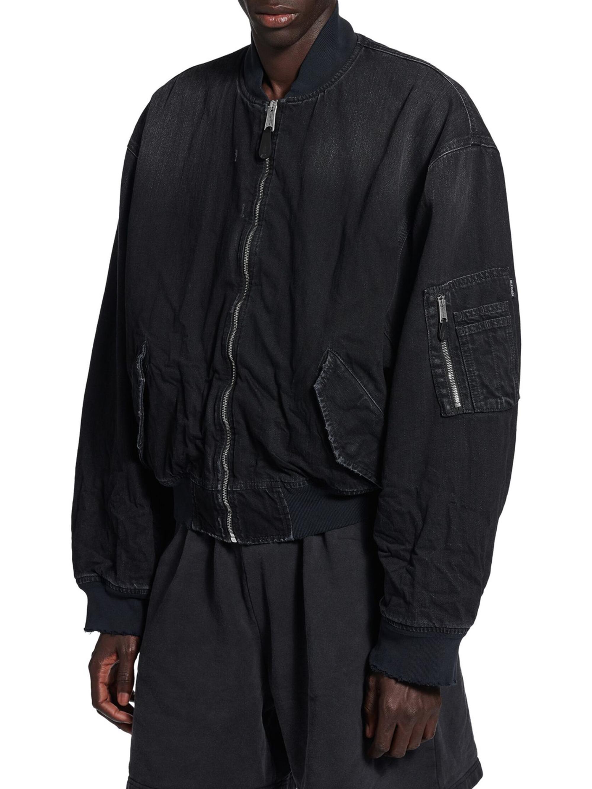 ジャケット・アウター BALENCIAGA denim bomber jacket Balenciaga Standard Denim Bomber Jacket | Saks Fifth Avenue