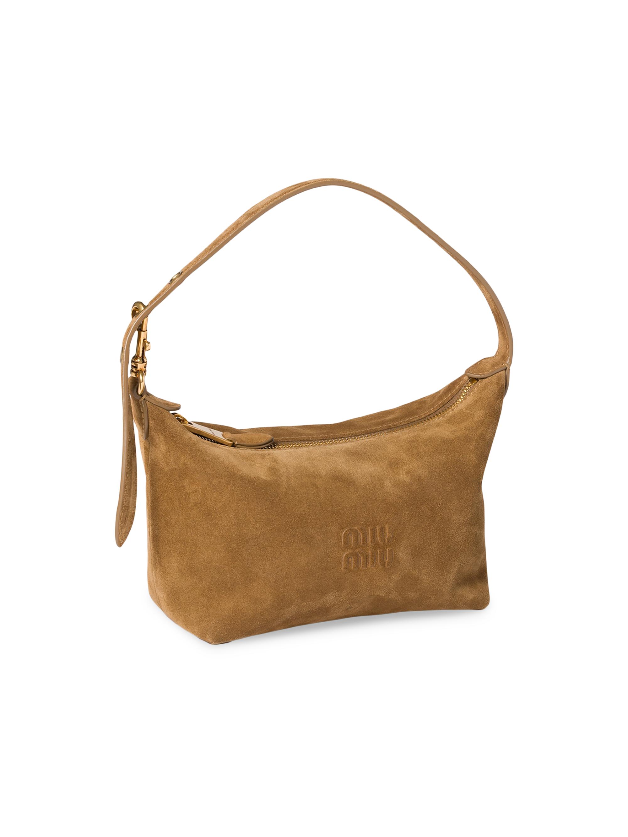 Miu Miu Suede Pouch Top Handle Bag | Saks Fifth Avenue