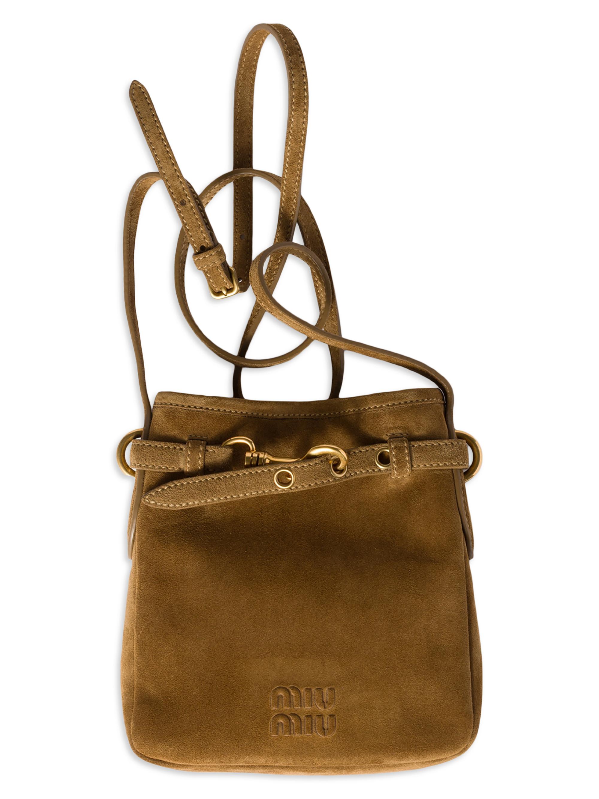 Miu Miu Suede Pouch | Saks Fifth Avenue