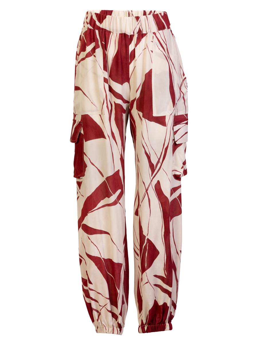 Silvia Tcherassi Jess Abstract Cargo Pants | Saks Fifth Avenue