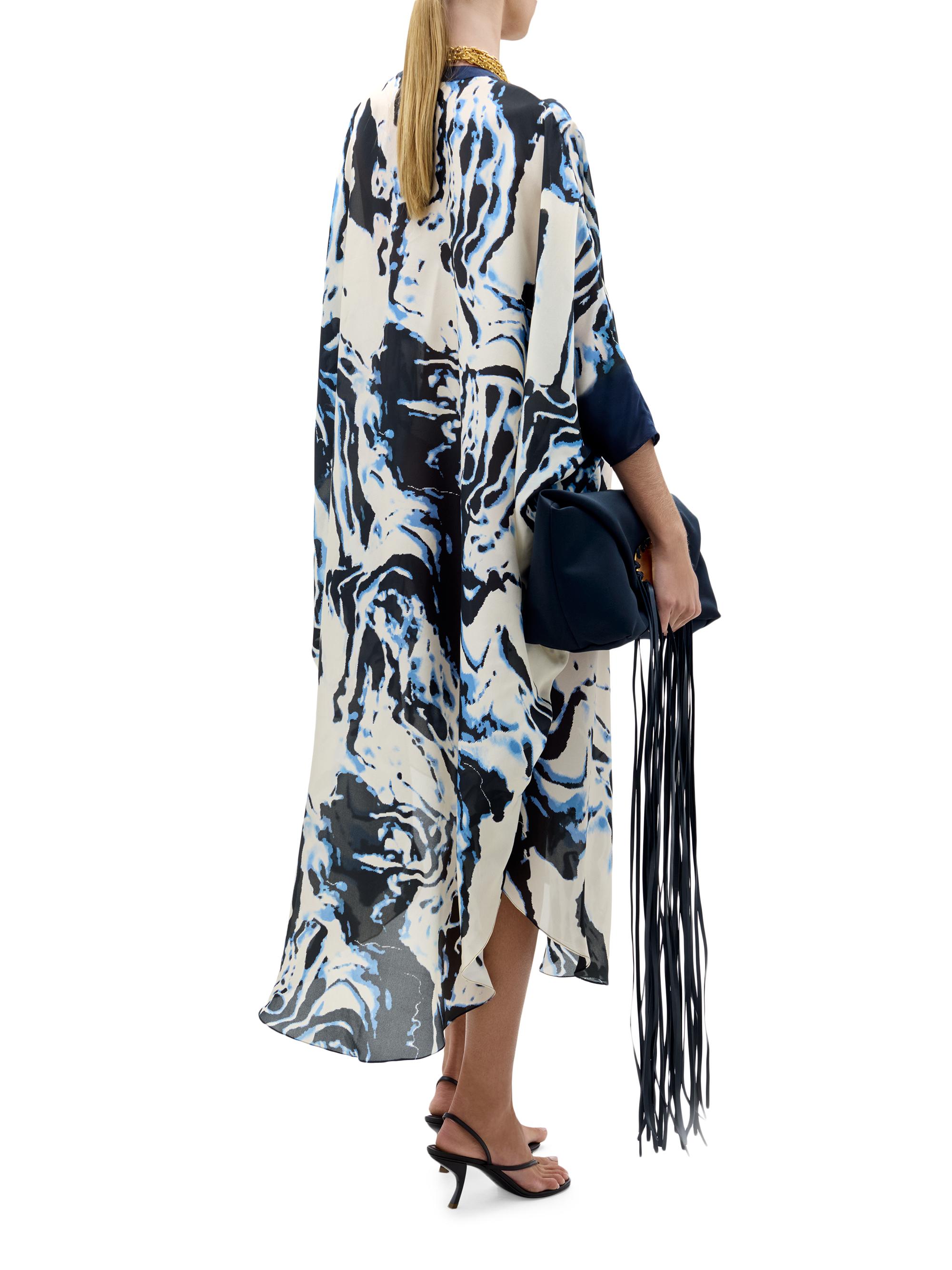 Silvia Tcherassi Elea Marbleized Silk Tunic | Saks Fifth Avenue