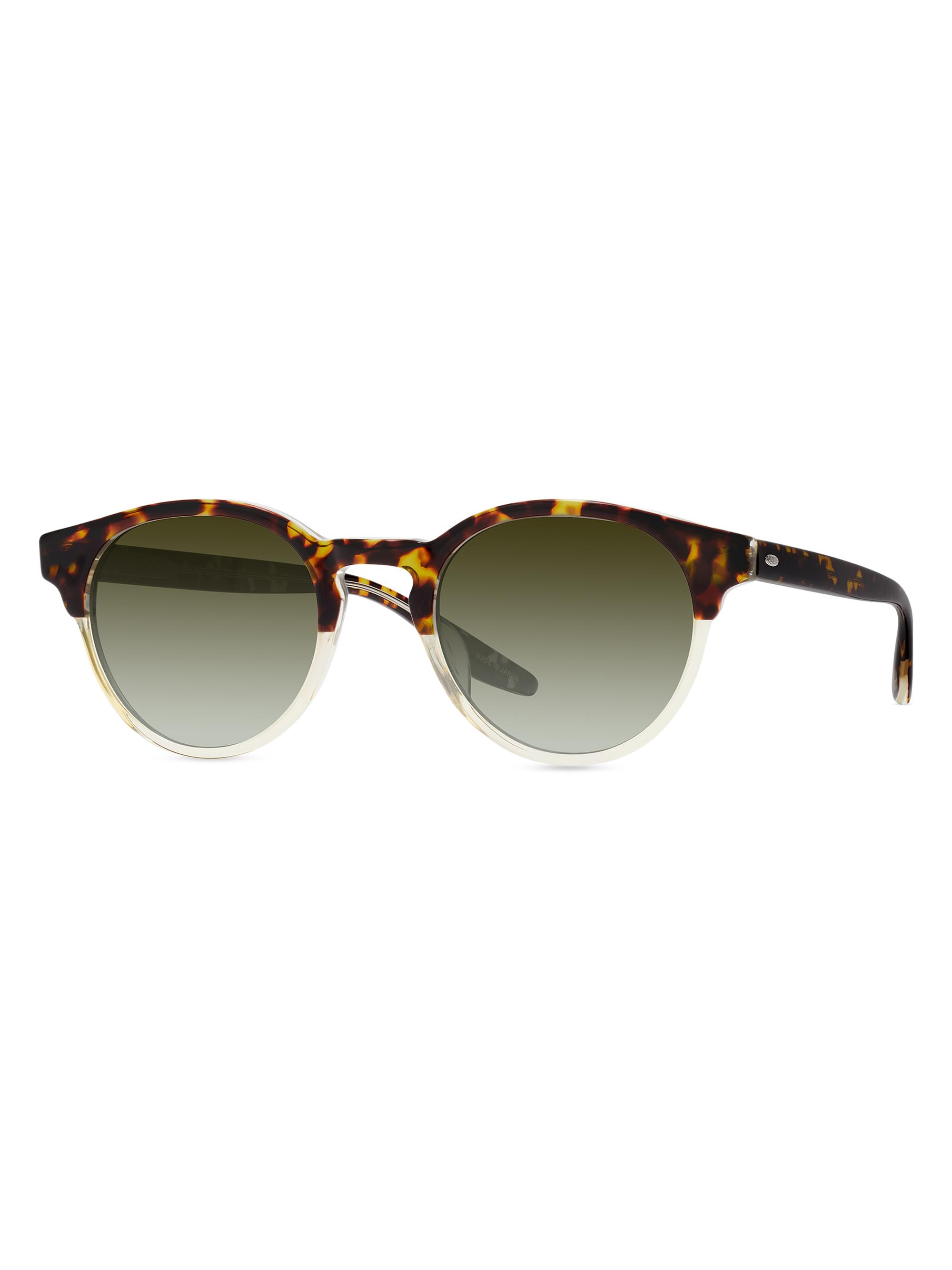 Barton Perreira Men's Beckford 49MM Round Sunglasses - Brown Green