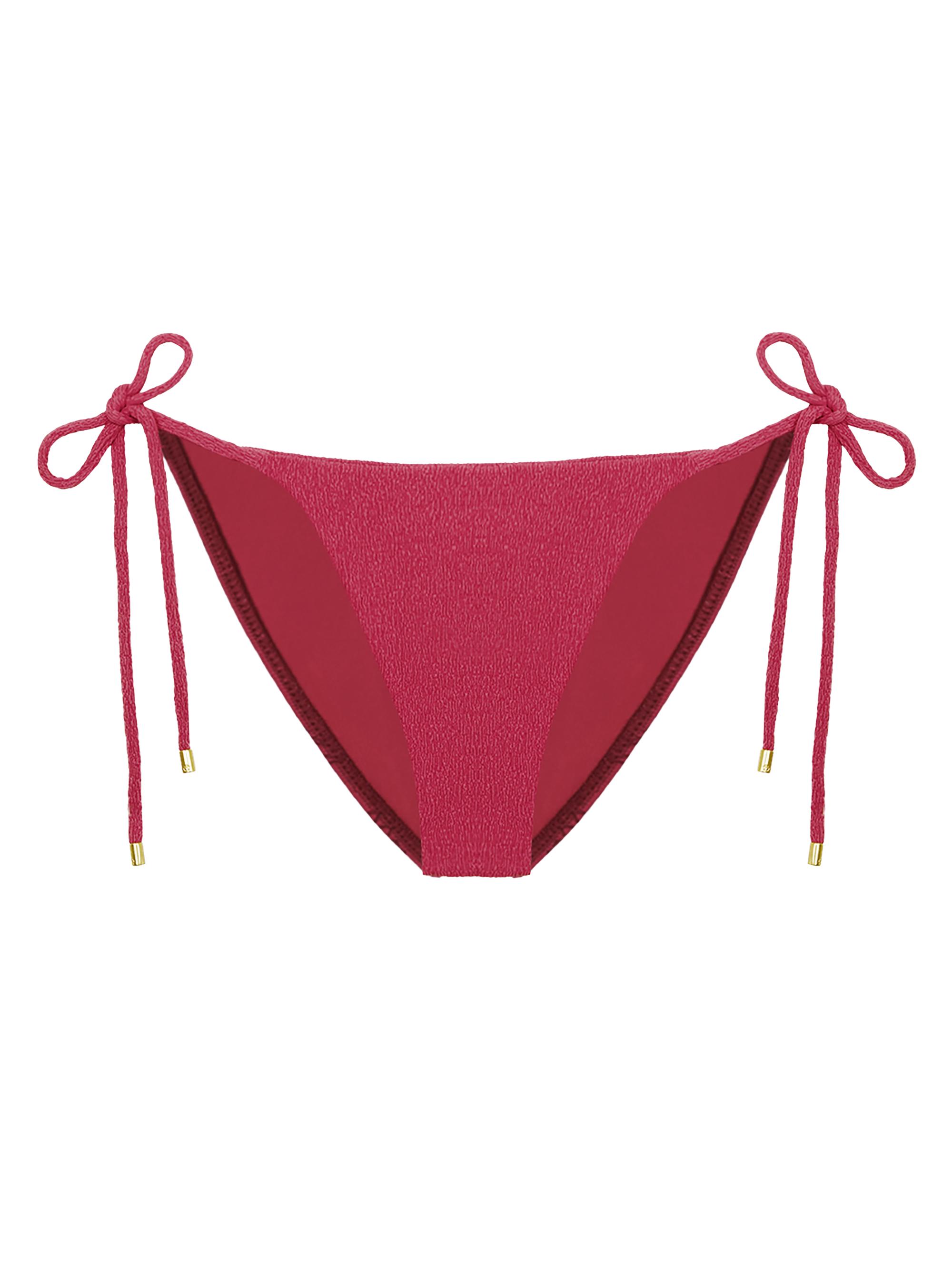 ViX by Paula Hermanny Women's Firenze Side-Tie Bikini Bottom - Pink