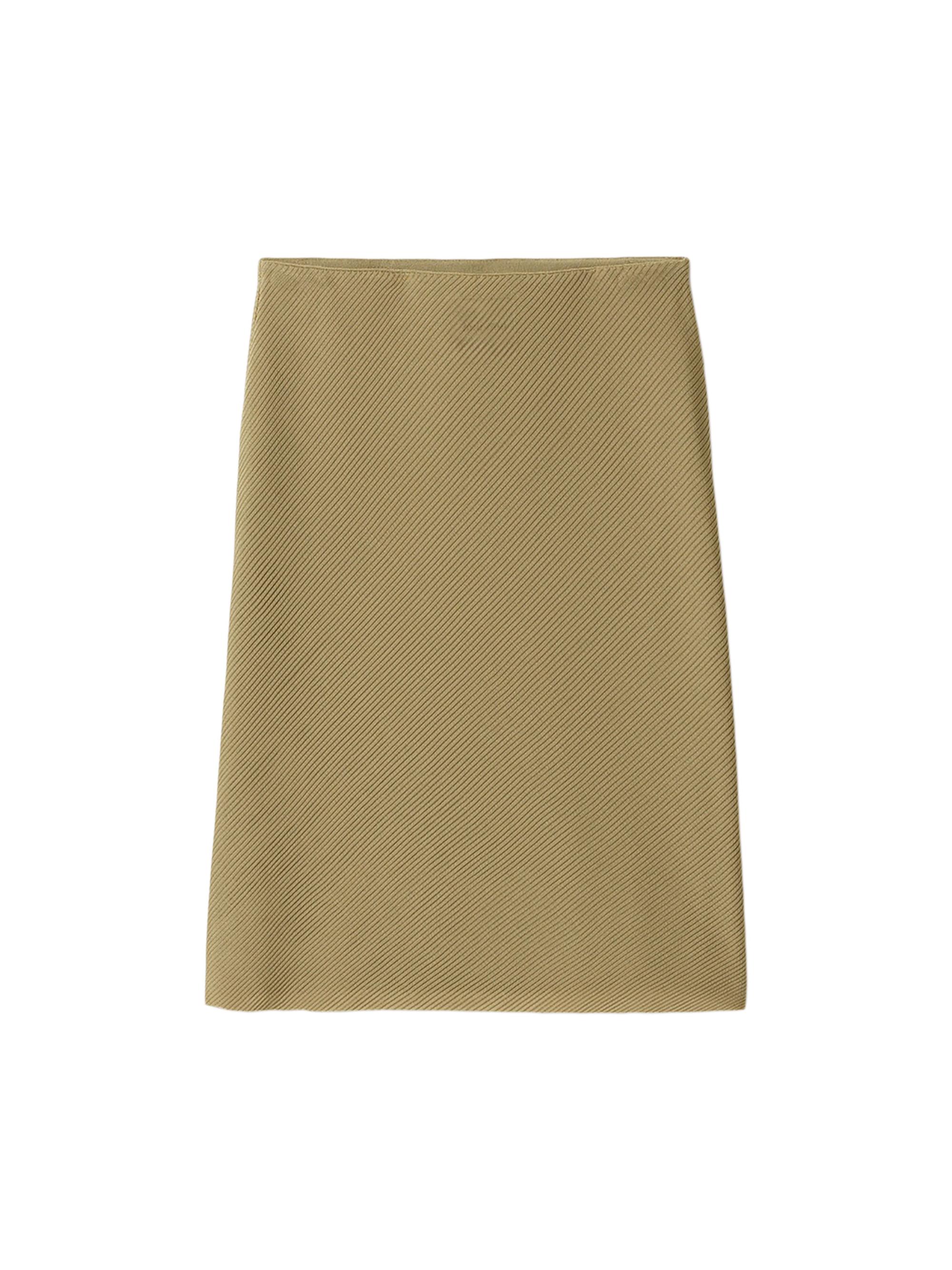 Miu Miu Women's Silk Mid-Length Skirt - Green