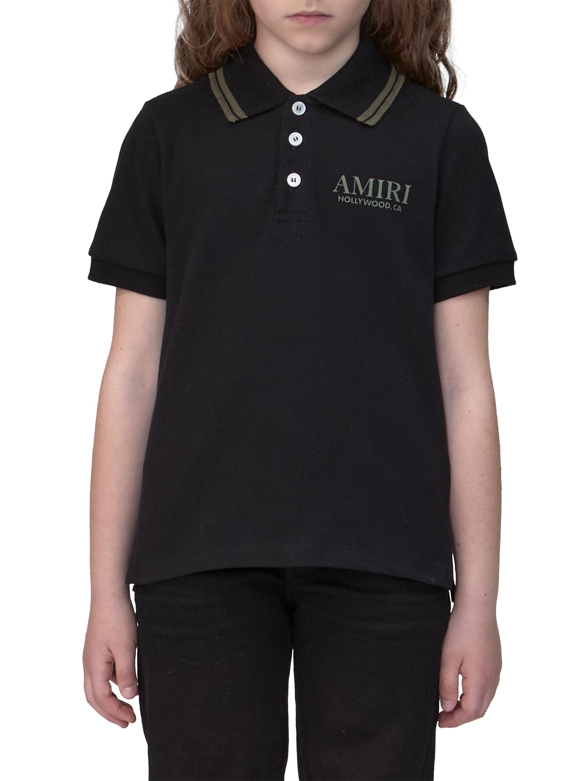 Amiri Little Boy's & Boy's Bones Polo Shirt - Black