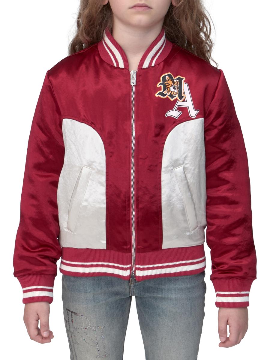 Amiri Little Kid's & Kid's Varsity Patch Jacket In Red
