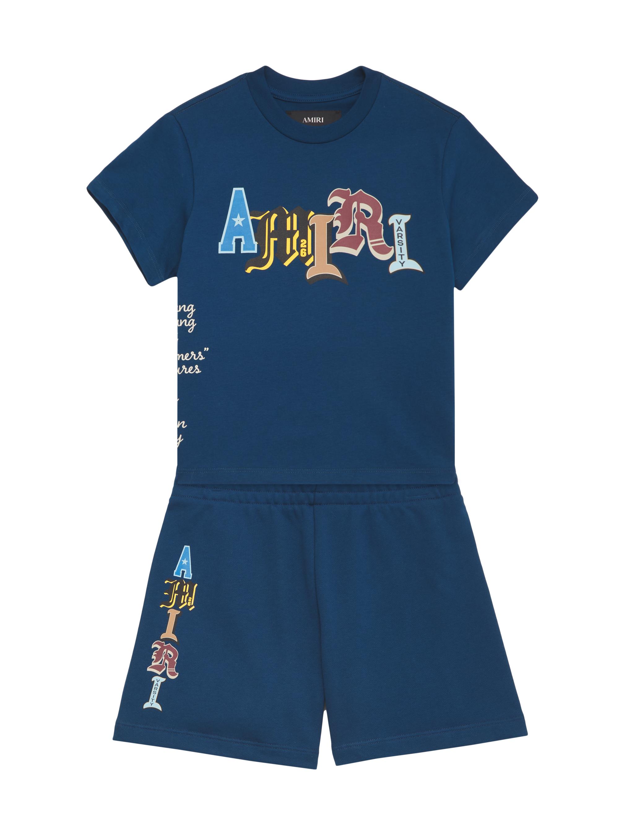 Little Kid's & Kid's Cotton Varsity Patch Logo T-Shirt