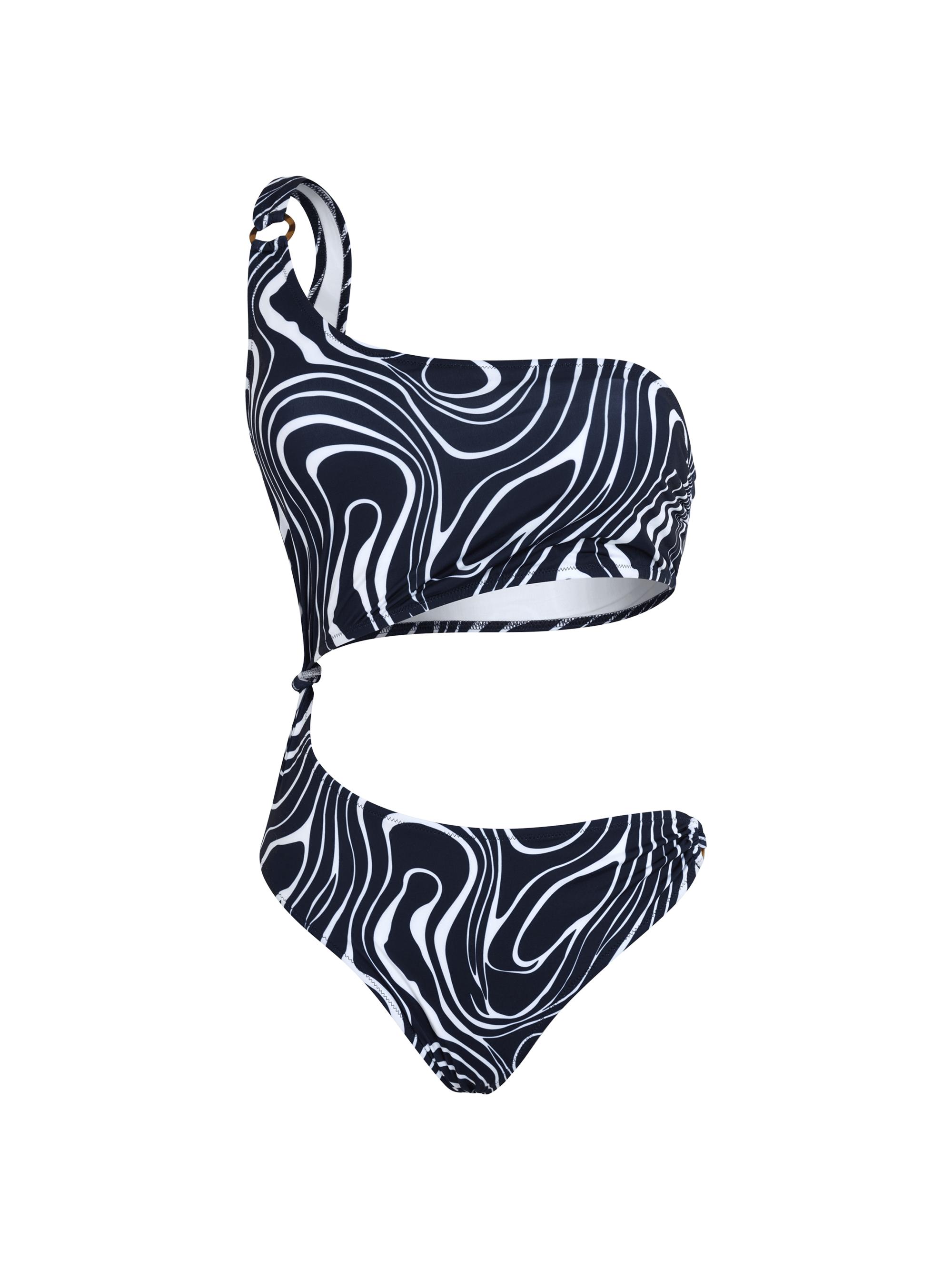 Vilebrequin Women's One-Shoulder Cut-Out One-Piece Swimsuit - Bleu Marine