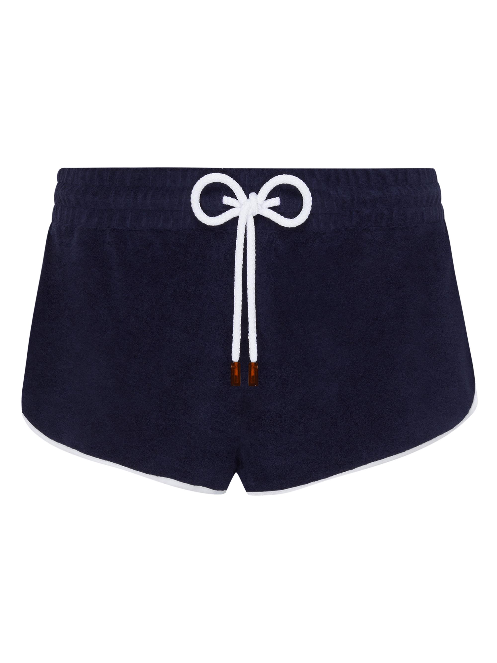 Vilebrequin Women's Logo Terry Cover-Up Shorts - Bleu Marine