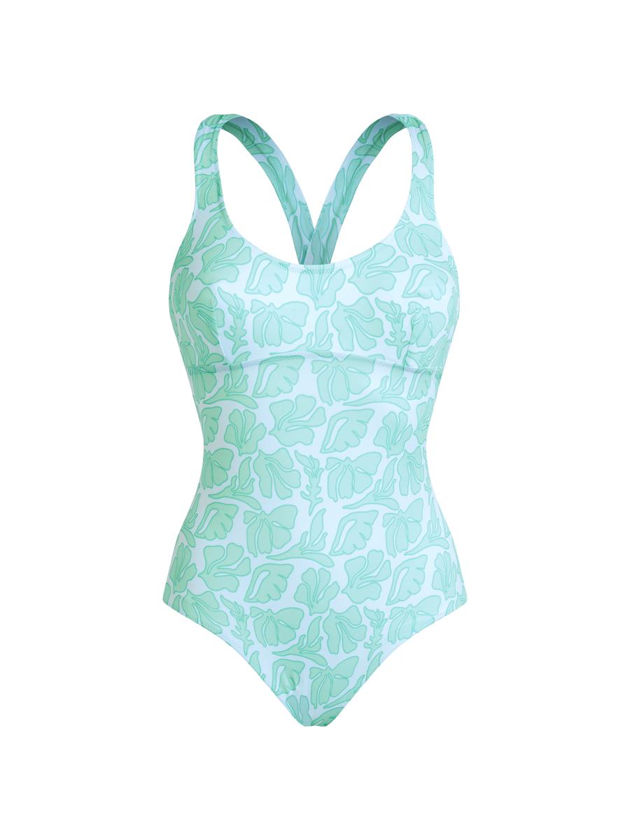 Vilebrequin Women's Seashell-print Jersey One-piece Swimsuit In Blanc