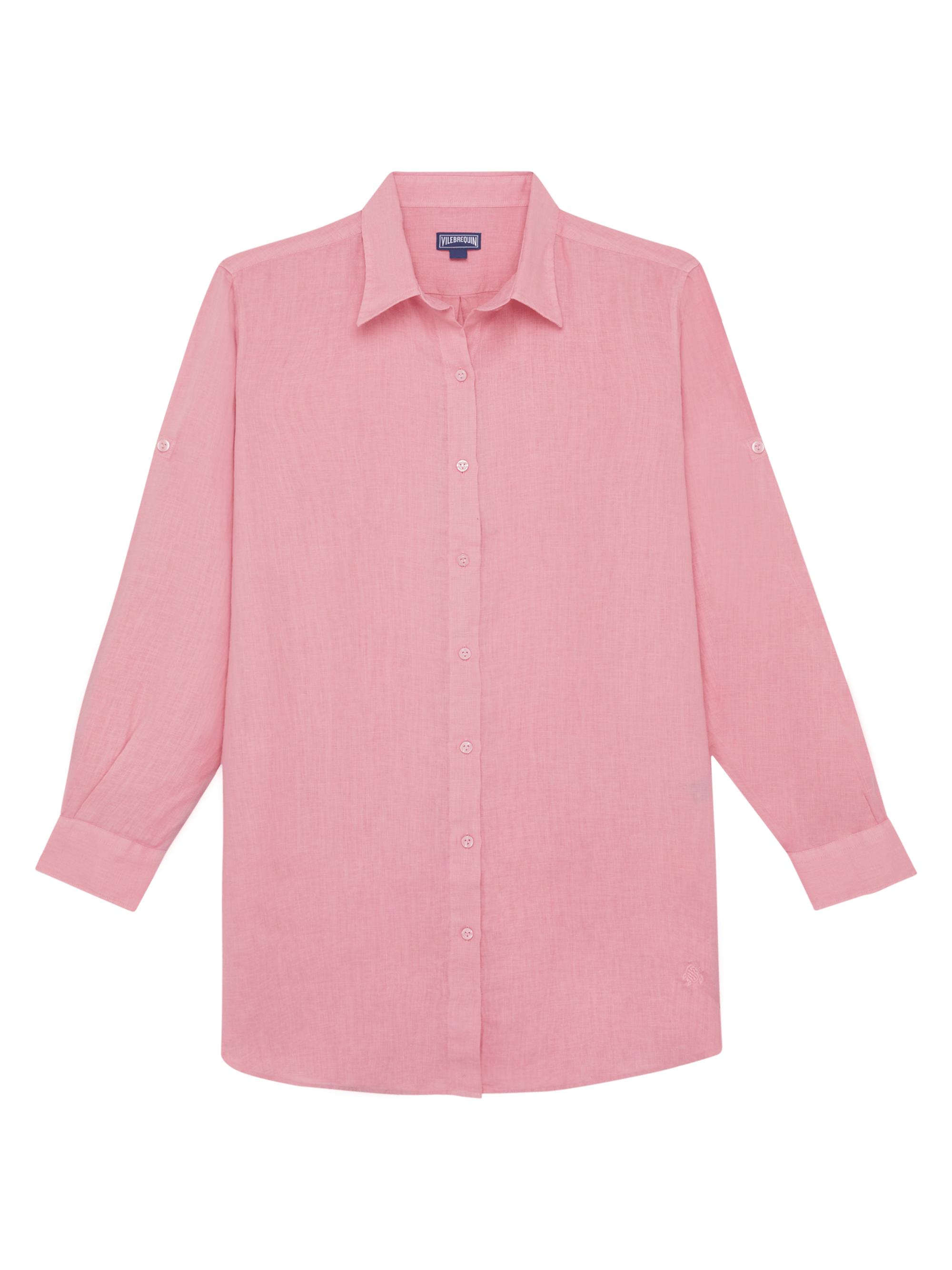 Vilebrequin Women's Linen Cover-Up Mini-Shirtdress - Boudoir