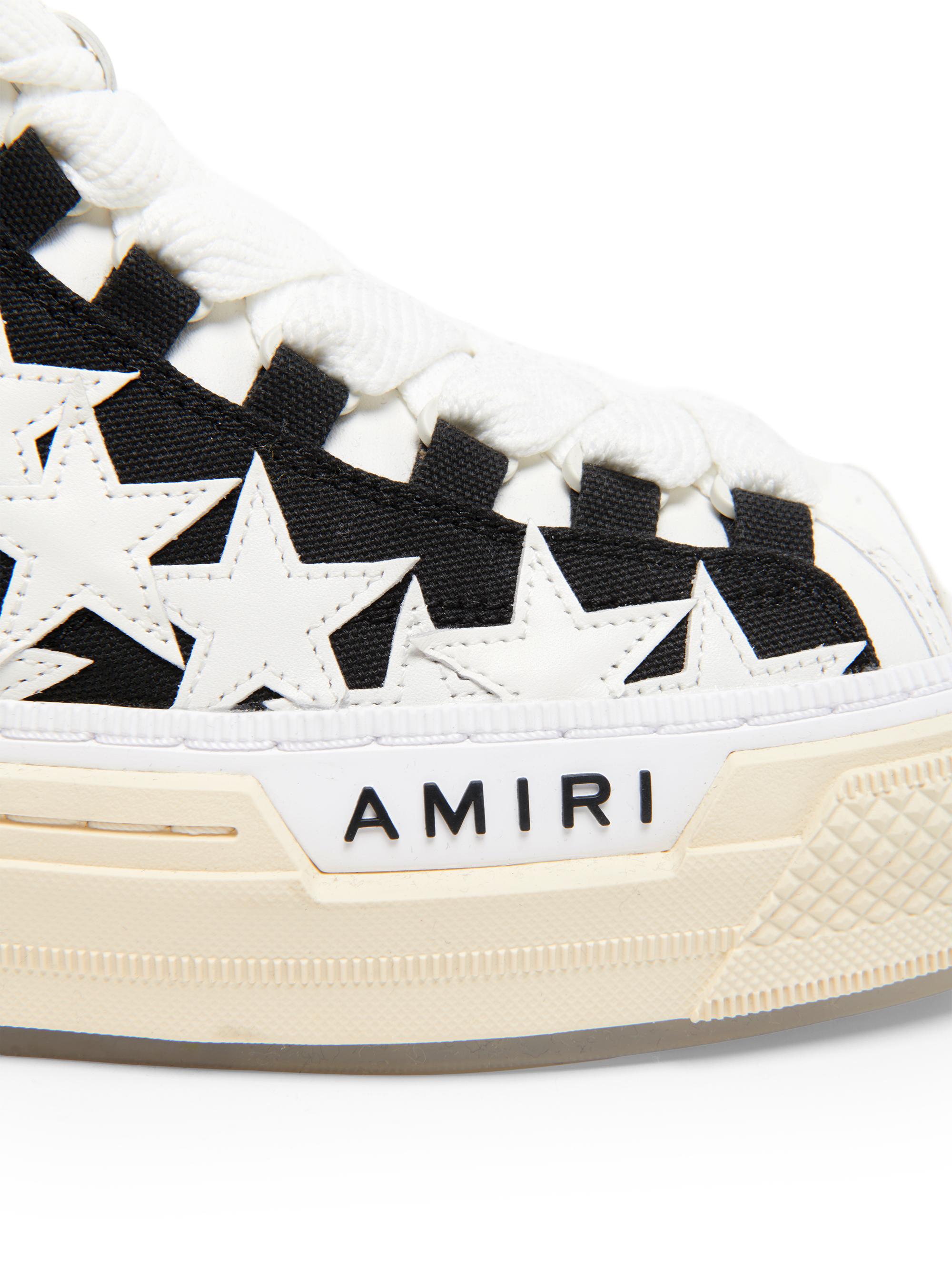 Amiri Men's Stars Court High-Top Sneakers - Black - detail view in Black