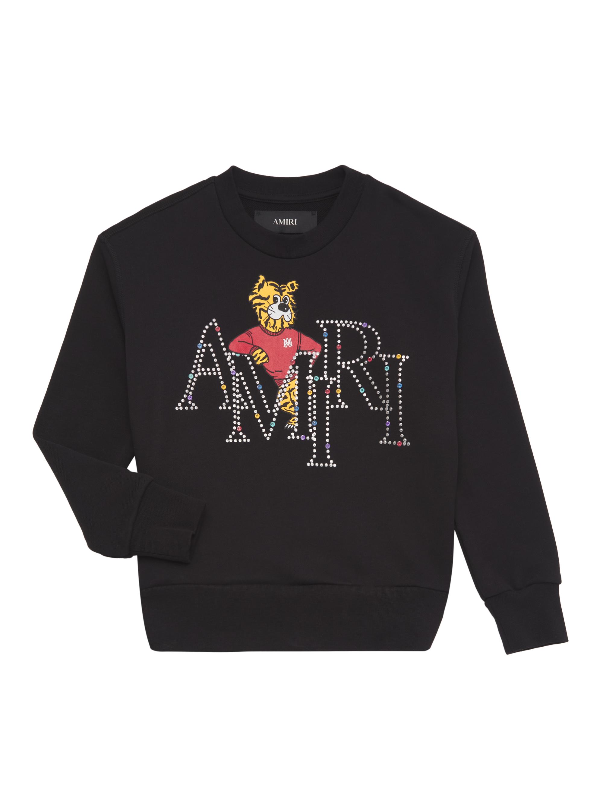 Amiri Little Kid's & Kid's Cotton Tiger Logo Graphic Sweatshirt - Black
