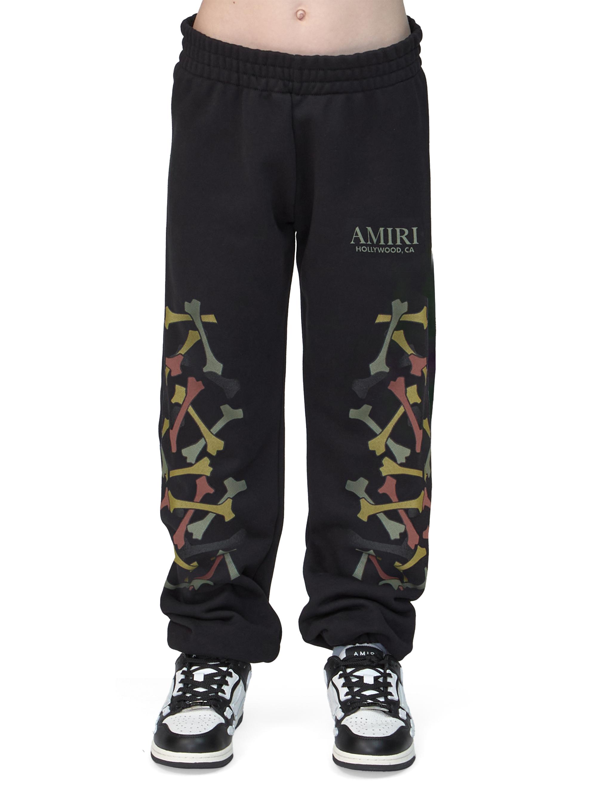 Amiri Little Kid's & Kid's Bones Cotton Fleece Sweatpants - Black