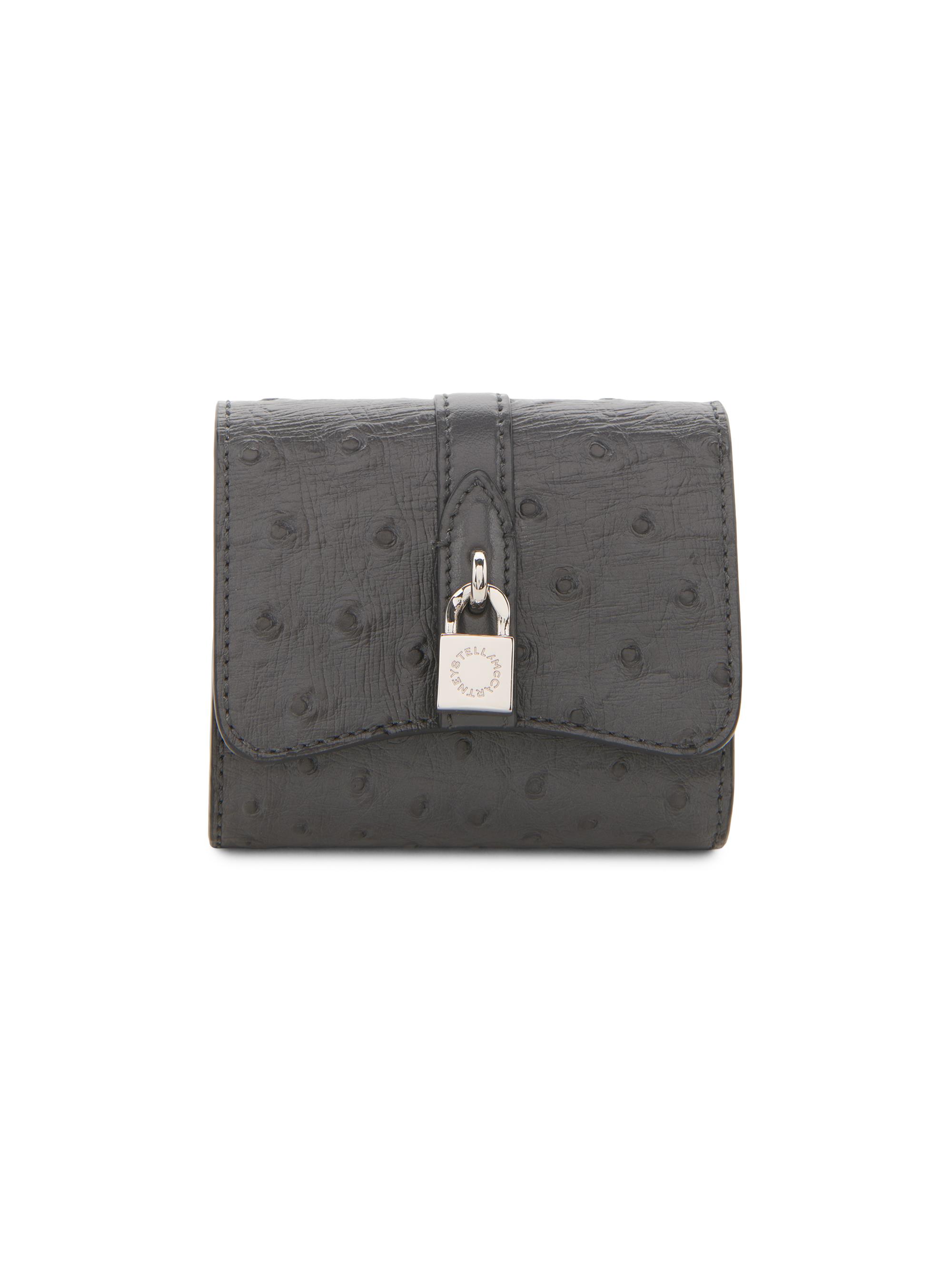 Stella McCartney Women's Ryder Textured Trifold Wallet - Slate
