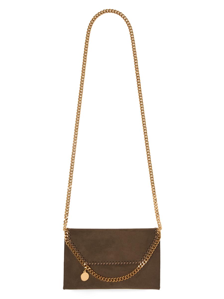 Stella McCartney Falabella Suede Chain Wallet | Saks Fifth Avenue