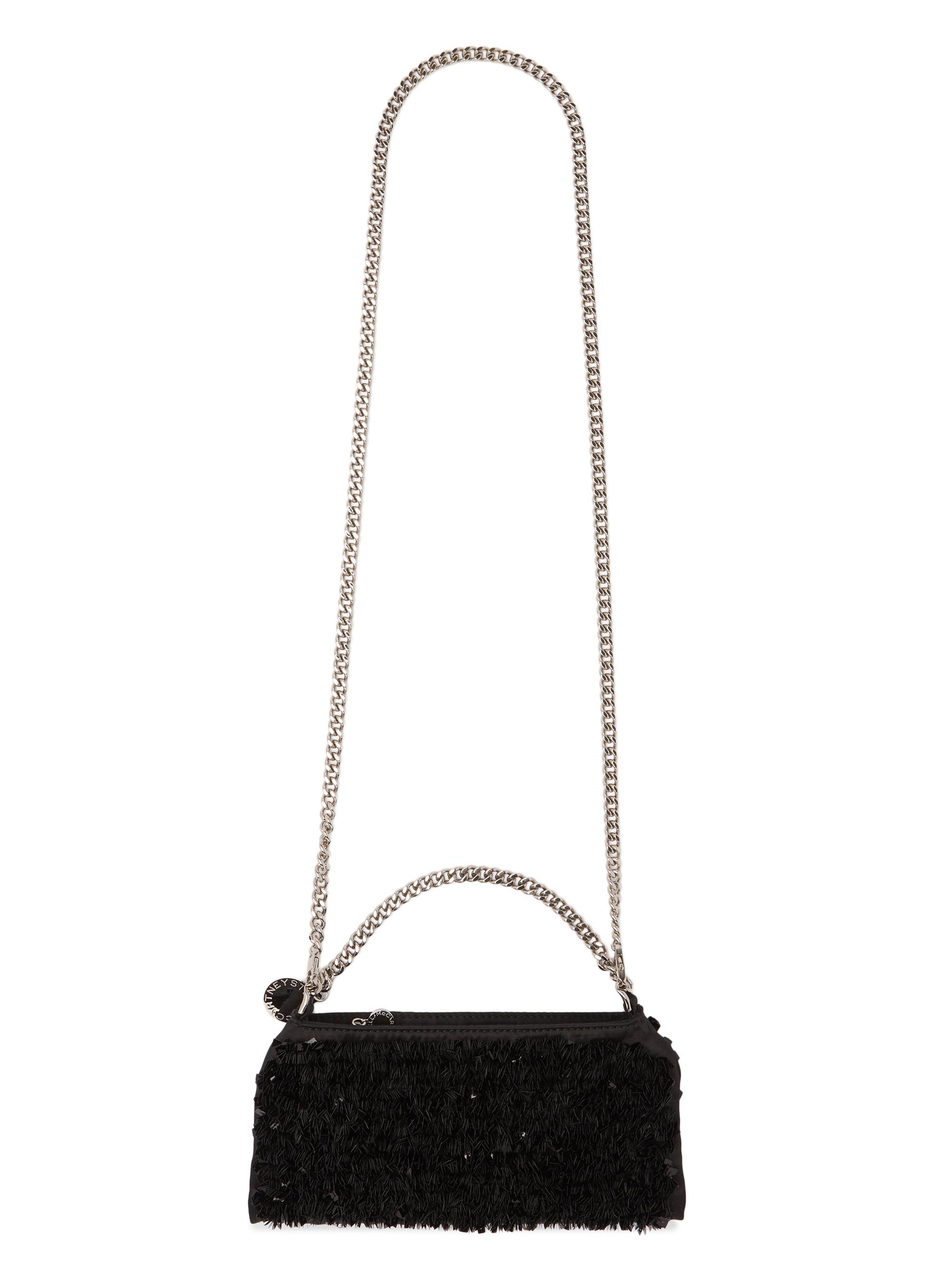 Stella McCartney Women's Mini Falabella Fringed Evening Bag - Black