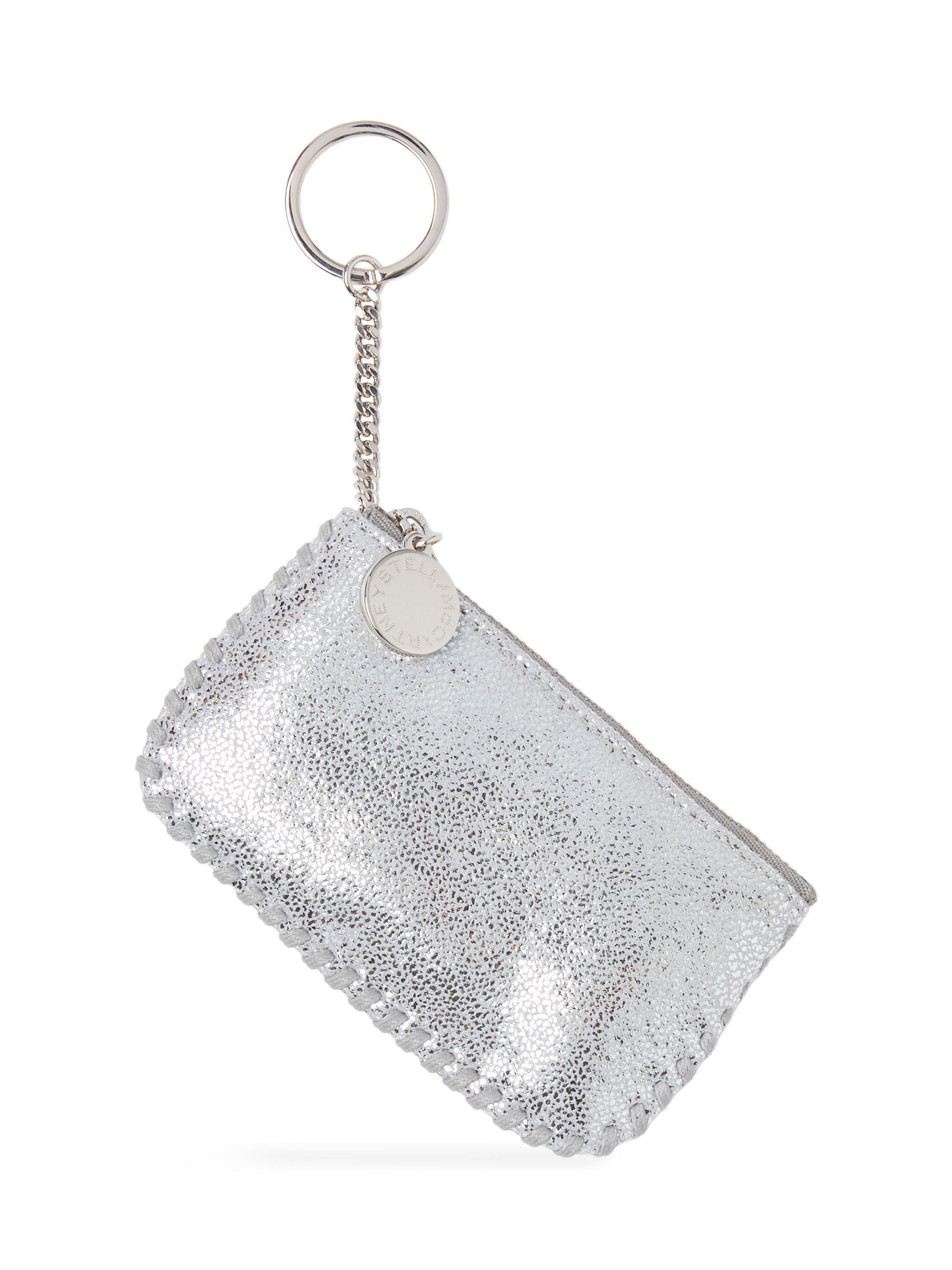 Stella McCartney Women's Falabella Metallic Key Pouch - Silver