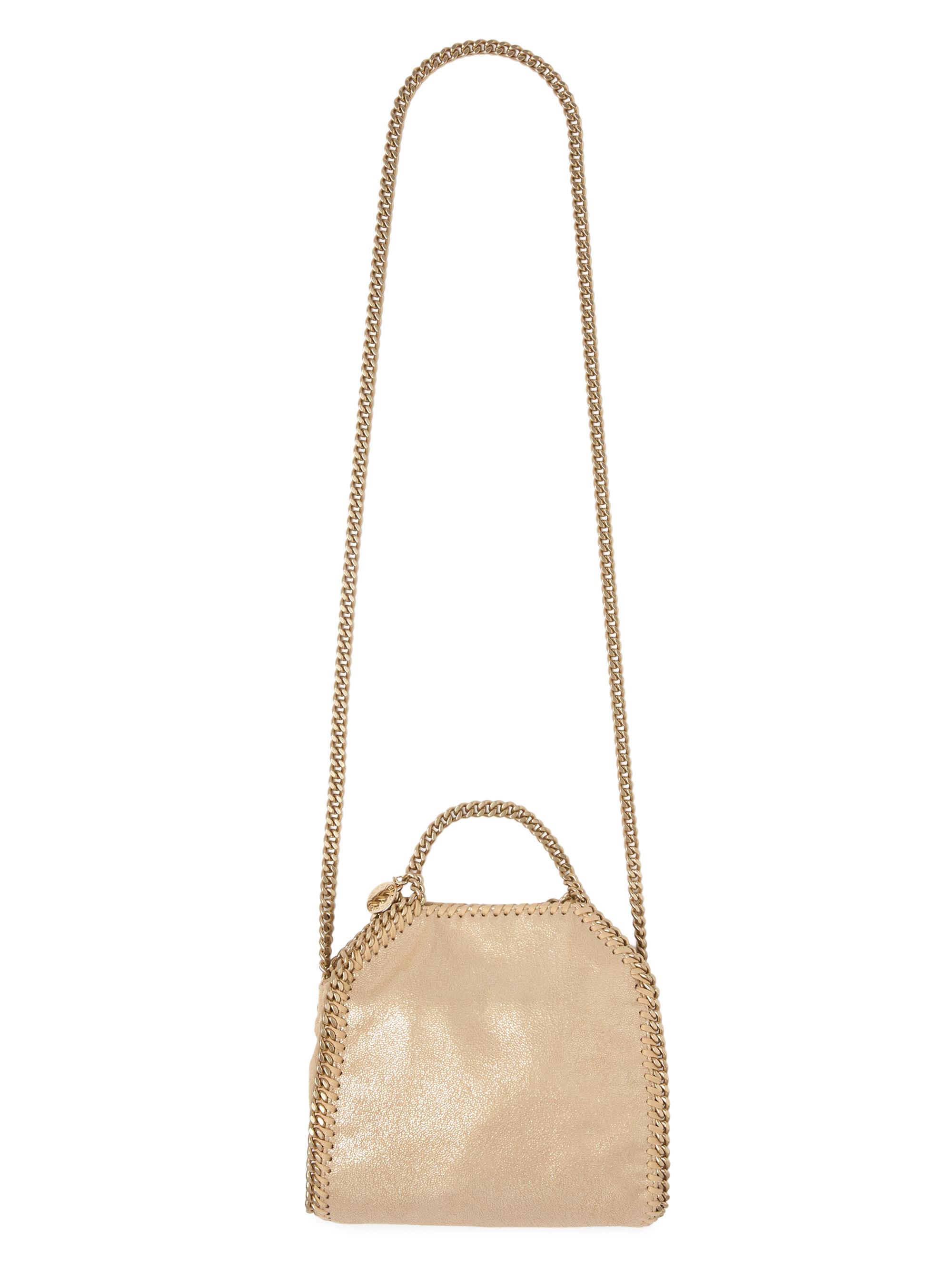 Stella McCartney Women's Falabella Tiny Metallic Top Handle Bag - Gold