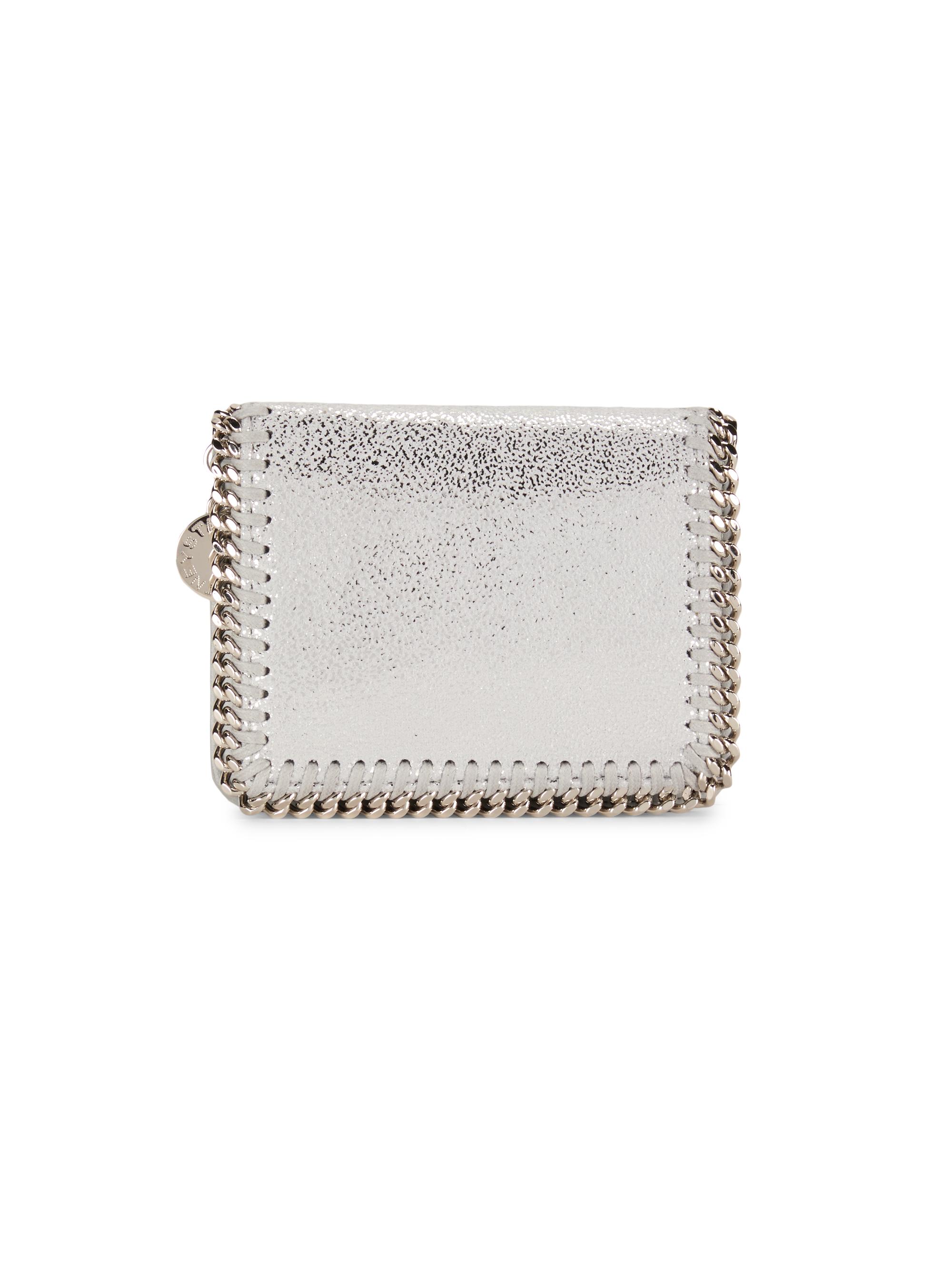 Stella McCartney Women's Falabella Bi-Fold Wallet - Silver