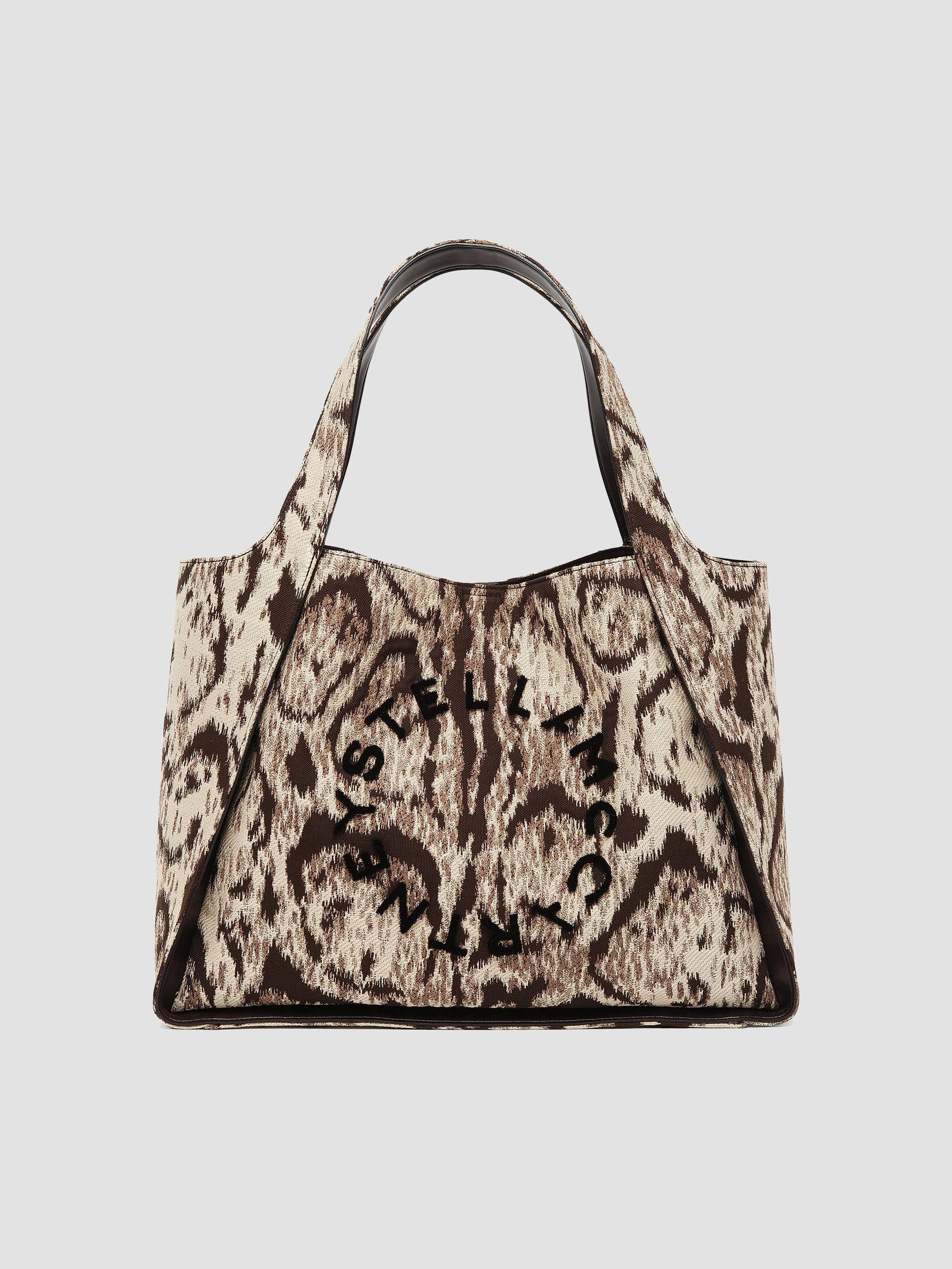 Stella McCartney Logo-Embroidered Clouded Leopard Tote Bag | Saks