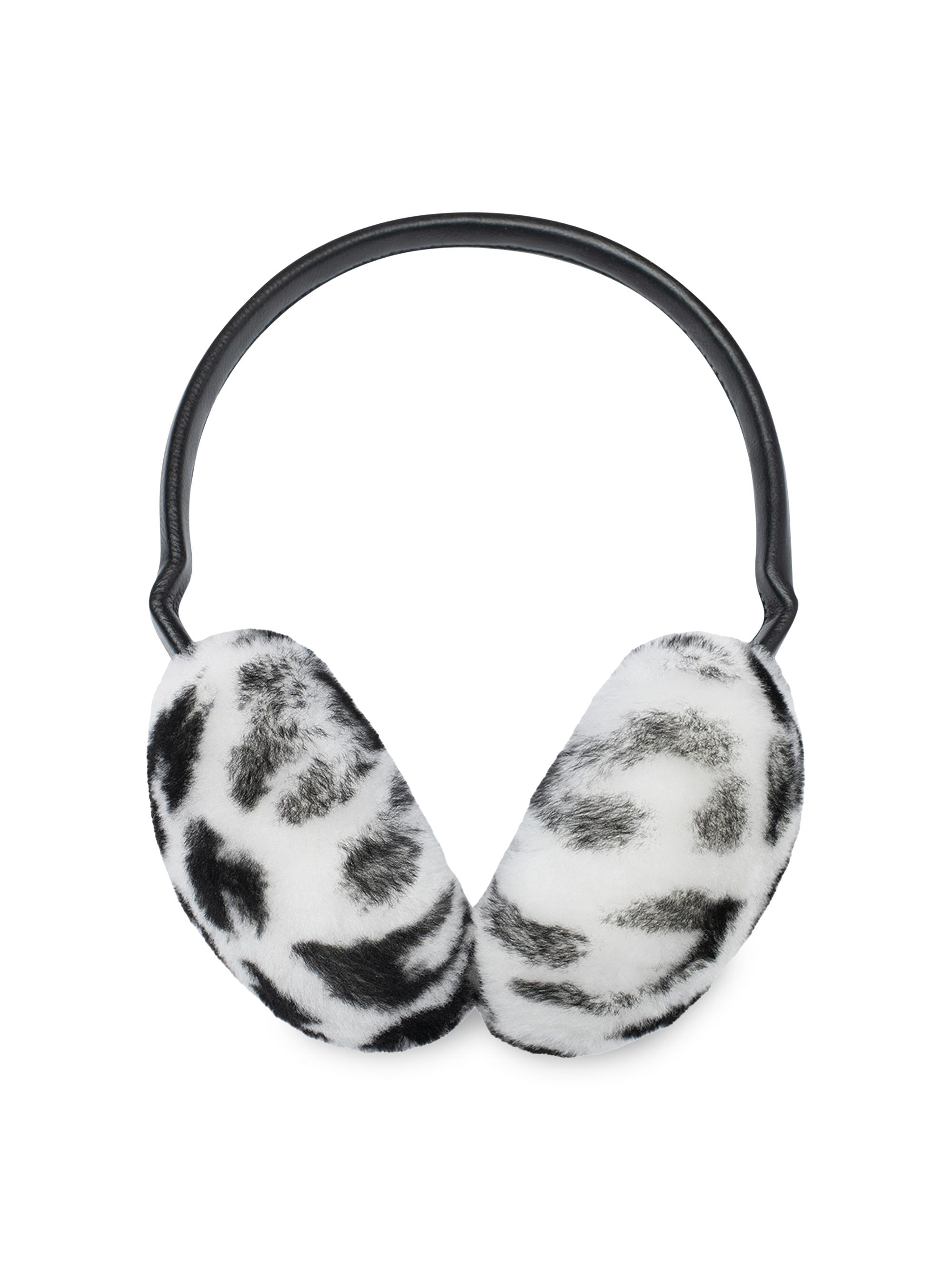 UGG Sheepskin Embroidered Logo Earmuffs | Saks Fifth Avenue
