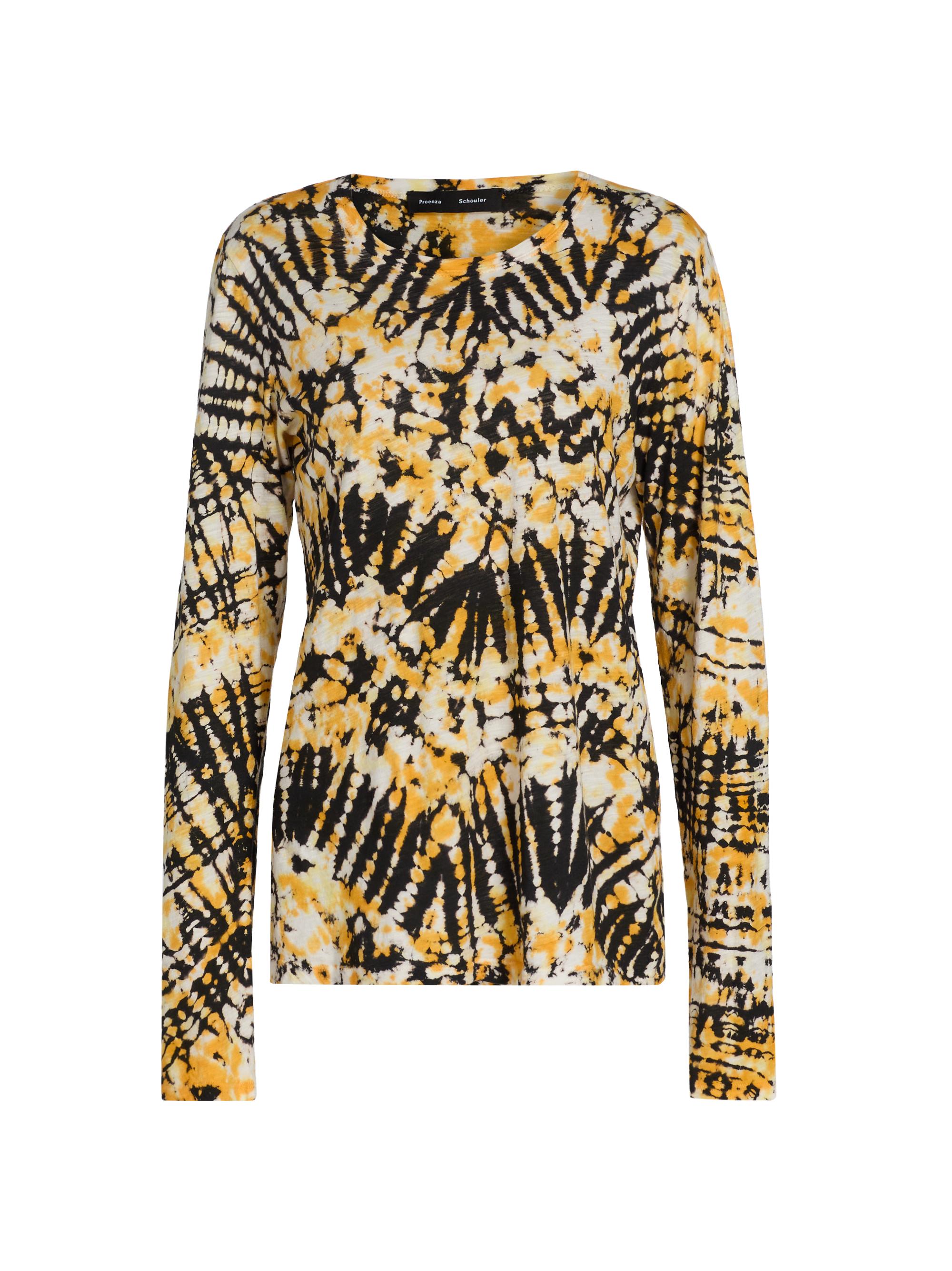 Proenza Schouler Women's Mia Tie-Dye Jersey Top - Sun Multi
