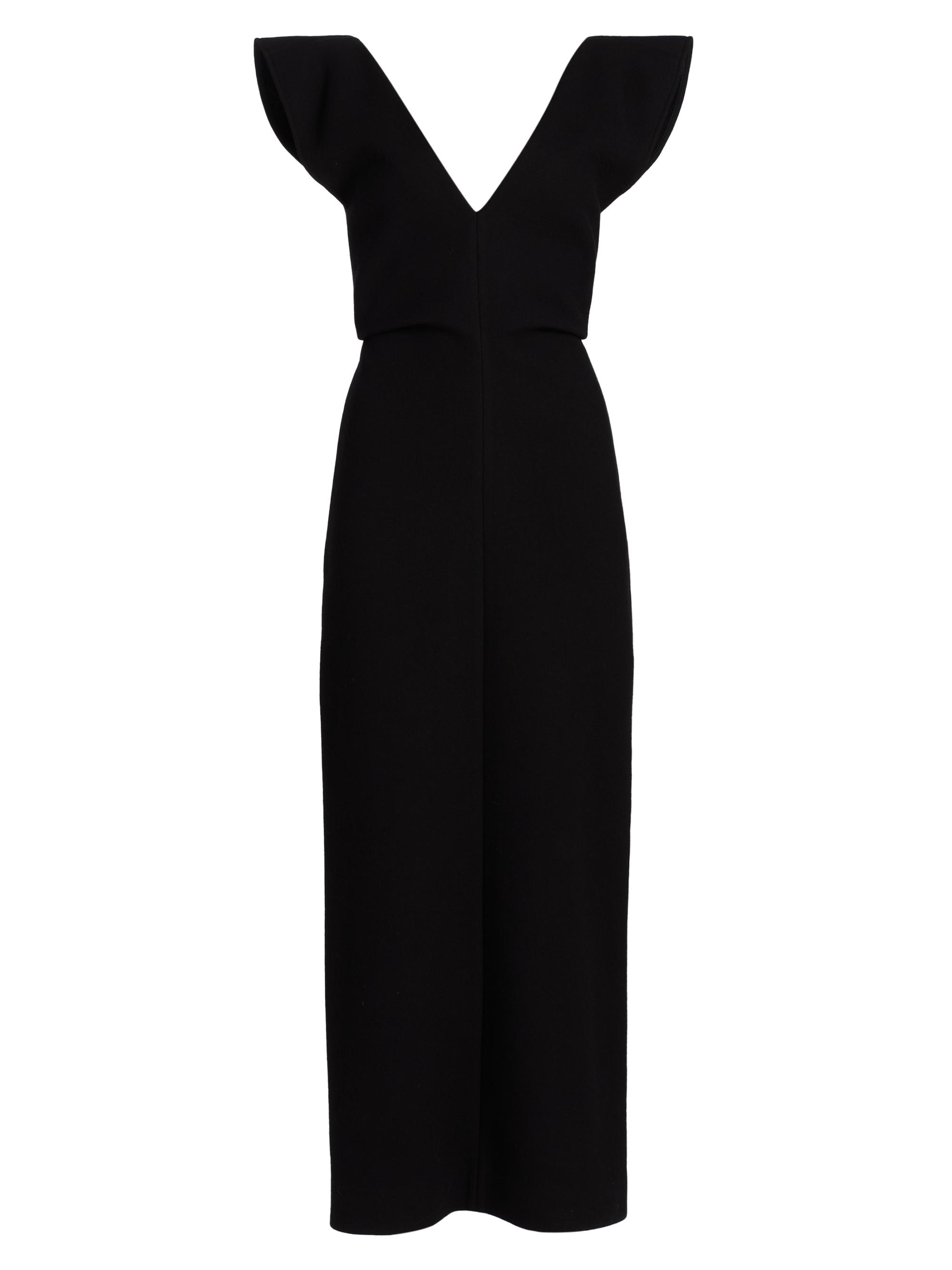 Proenza Schouler Women's Mariam Flutter-Sleeve Maxi Dress - Black