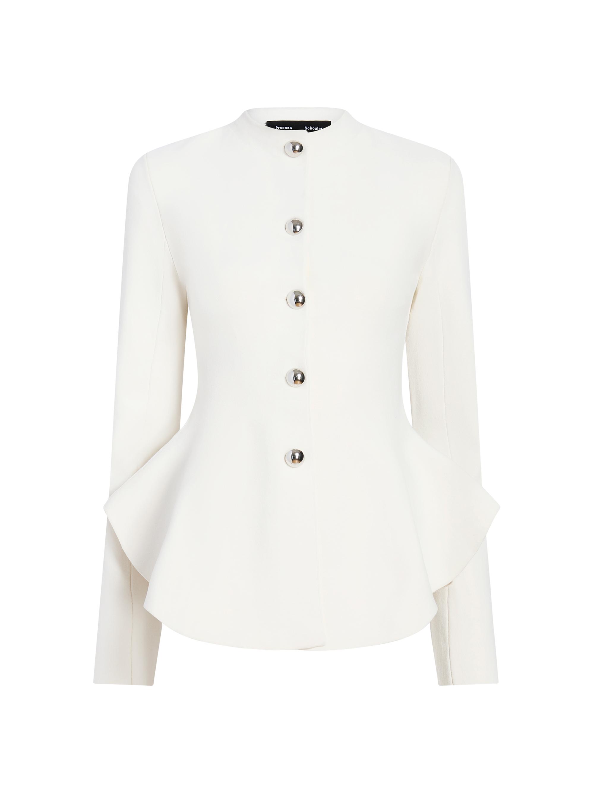 Proenza Schouler Women's Dasha Peplum Jacket - Off White