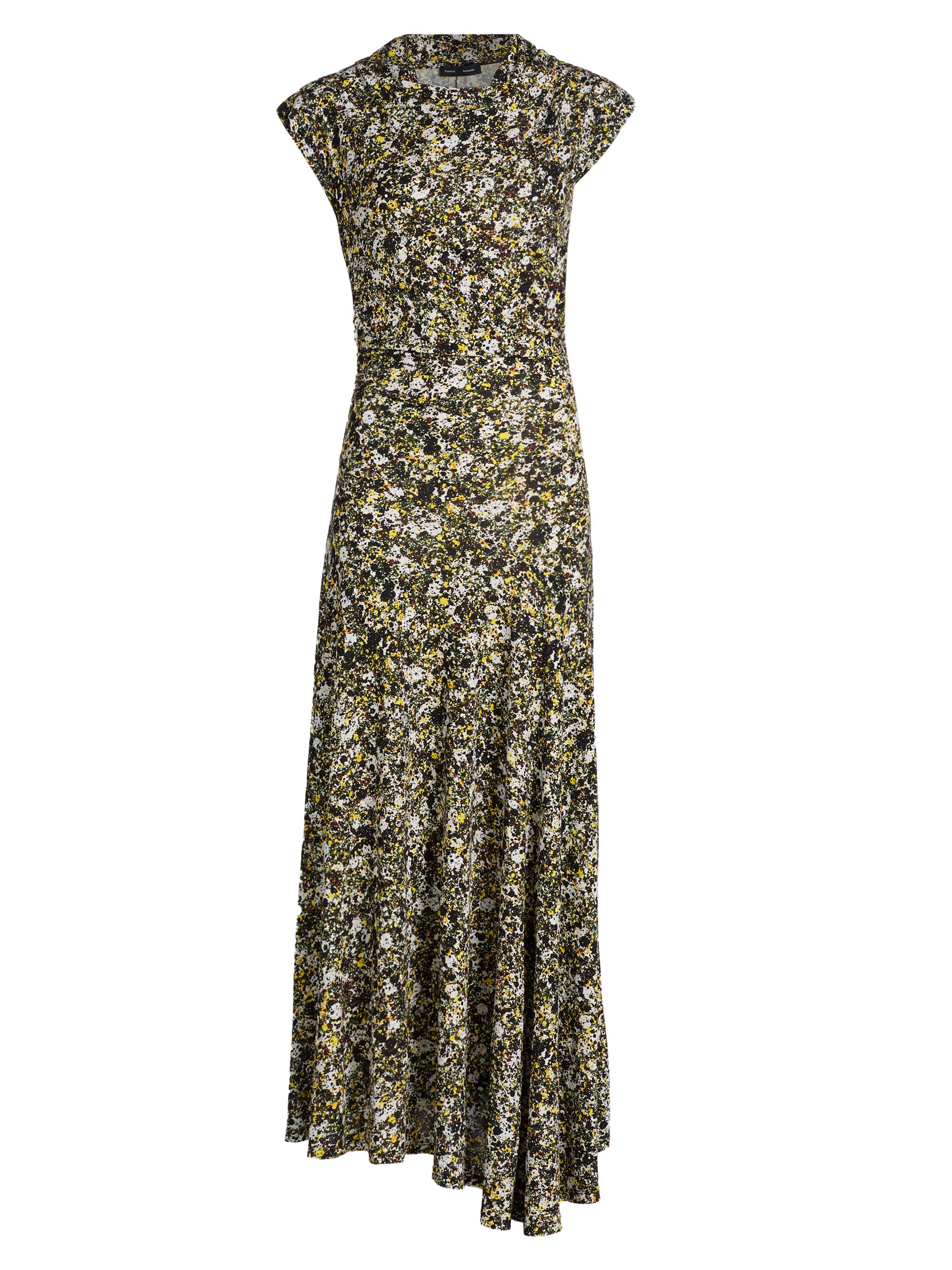 Proenza Schouler Women's Tamara Printed Jersey Midi-Dress - Rust Multi