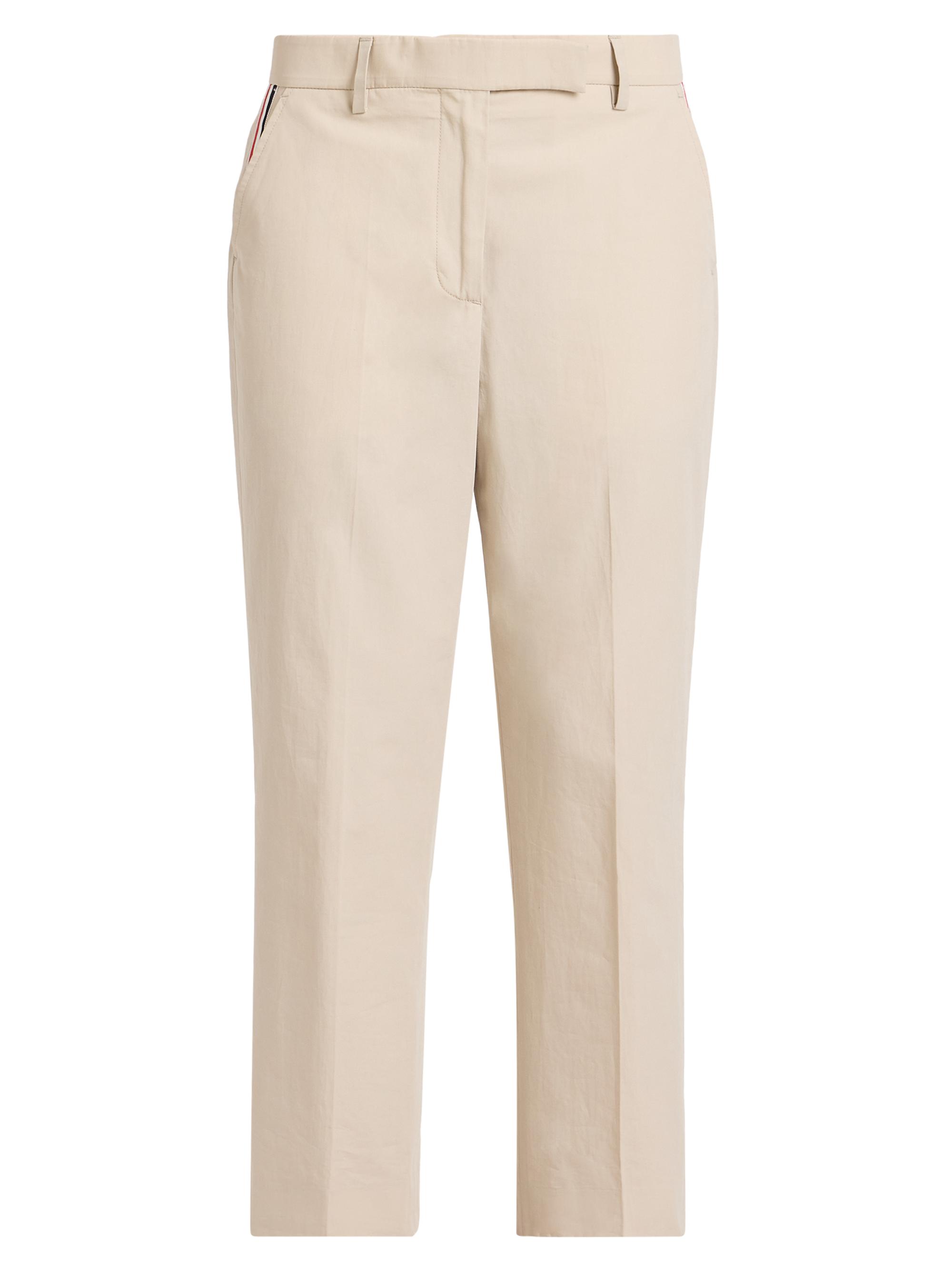 Thom Browne Women's Cotton Cropped Trousers - Beige