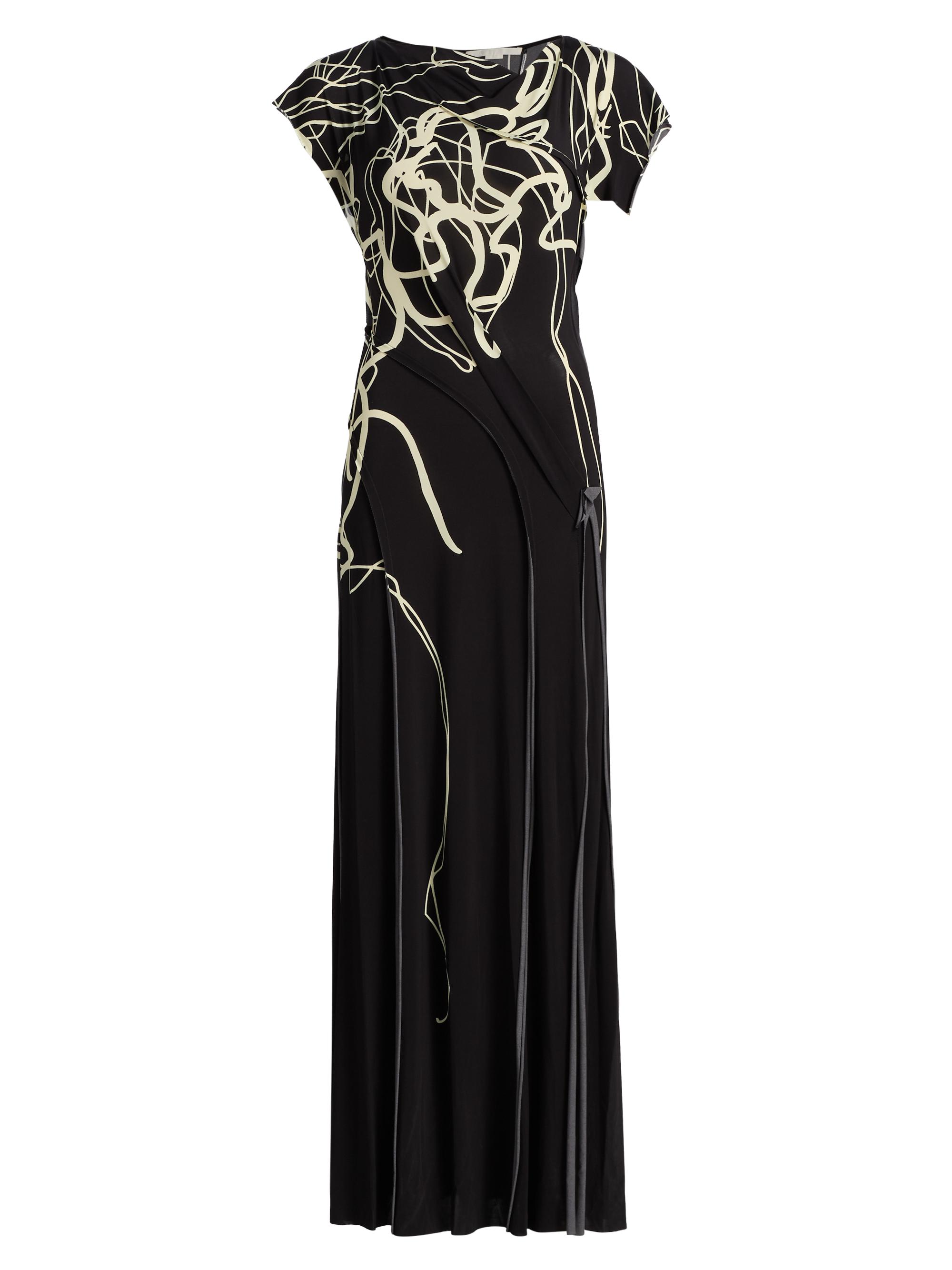 Jason Wu Collection Women's Scribble Floral Print Jersey Gown - Black Chalk