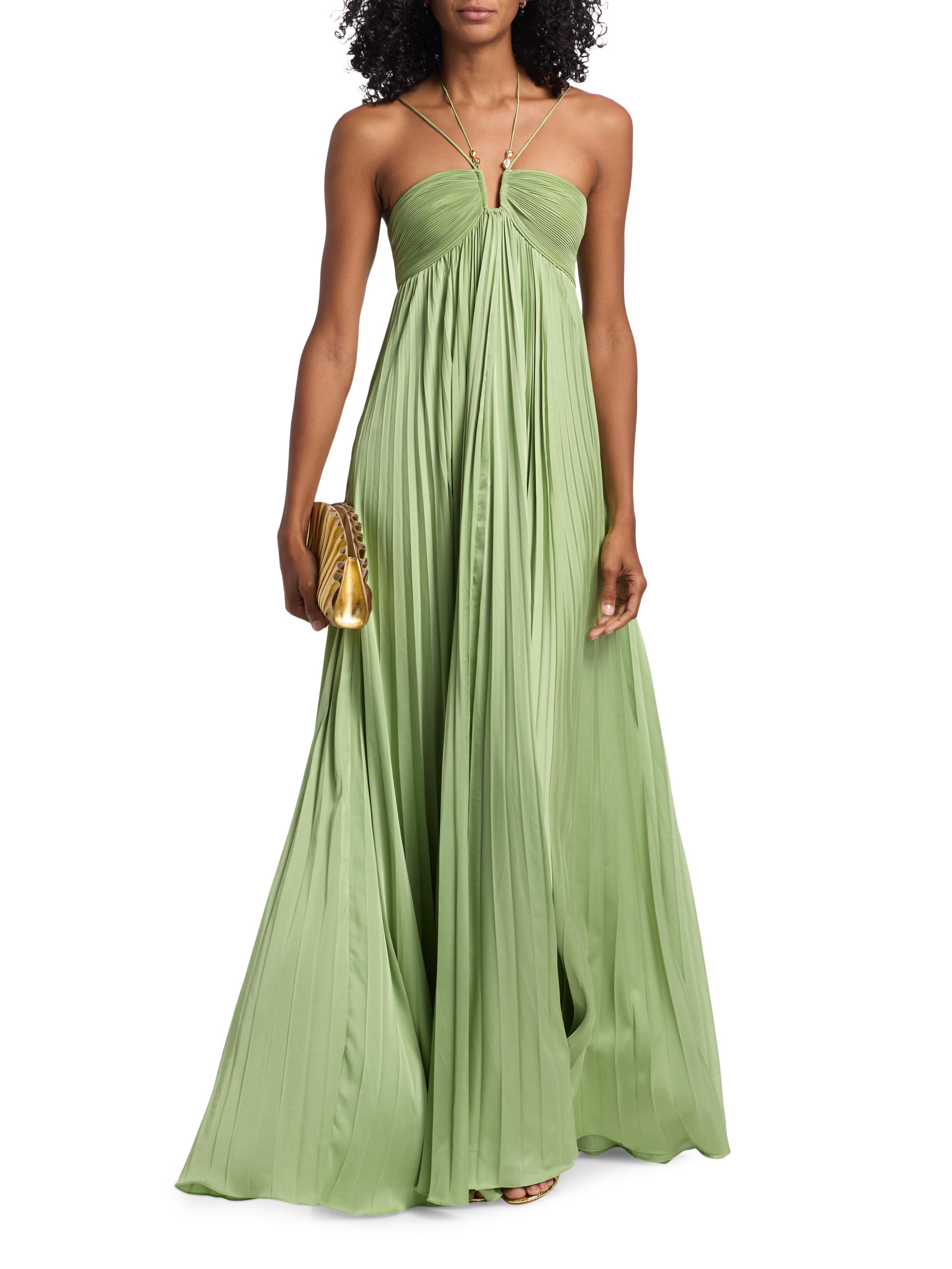green emerald velvet dress Moon River Braelyn Mixed Media Midi Dress : Green – TeaElla main image 0
