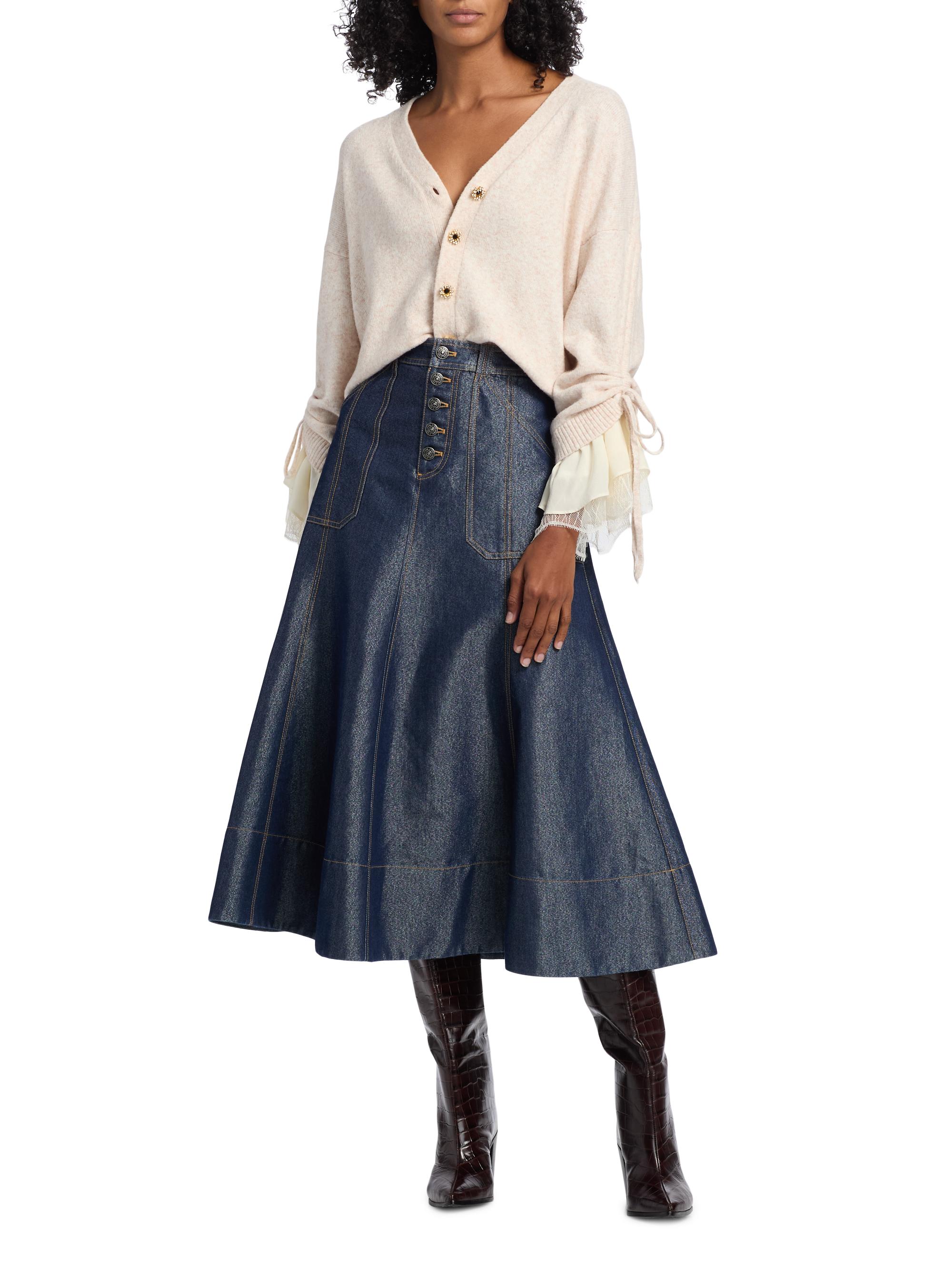 Cinq à Sept Atlas Layered-Cuff Cardigan | Saks Fifth Avenue