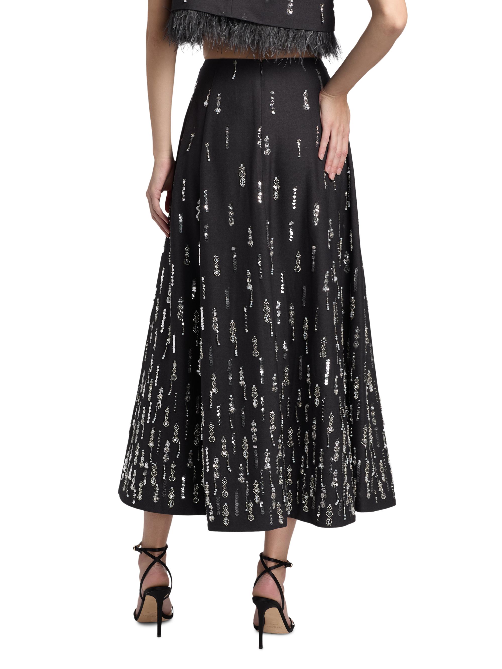 Cinq à Sept Selene Skirt in Charcoal