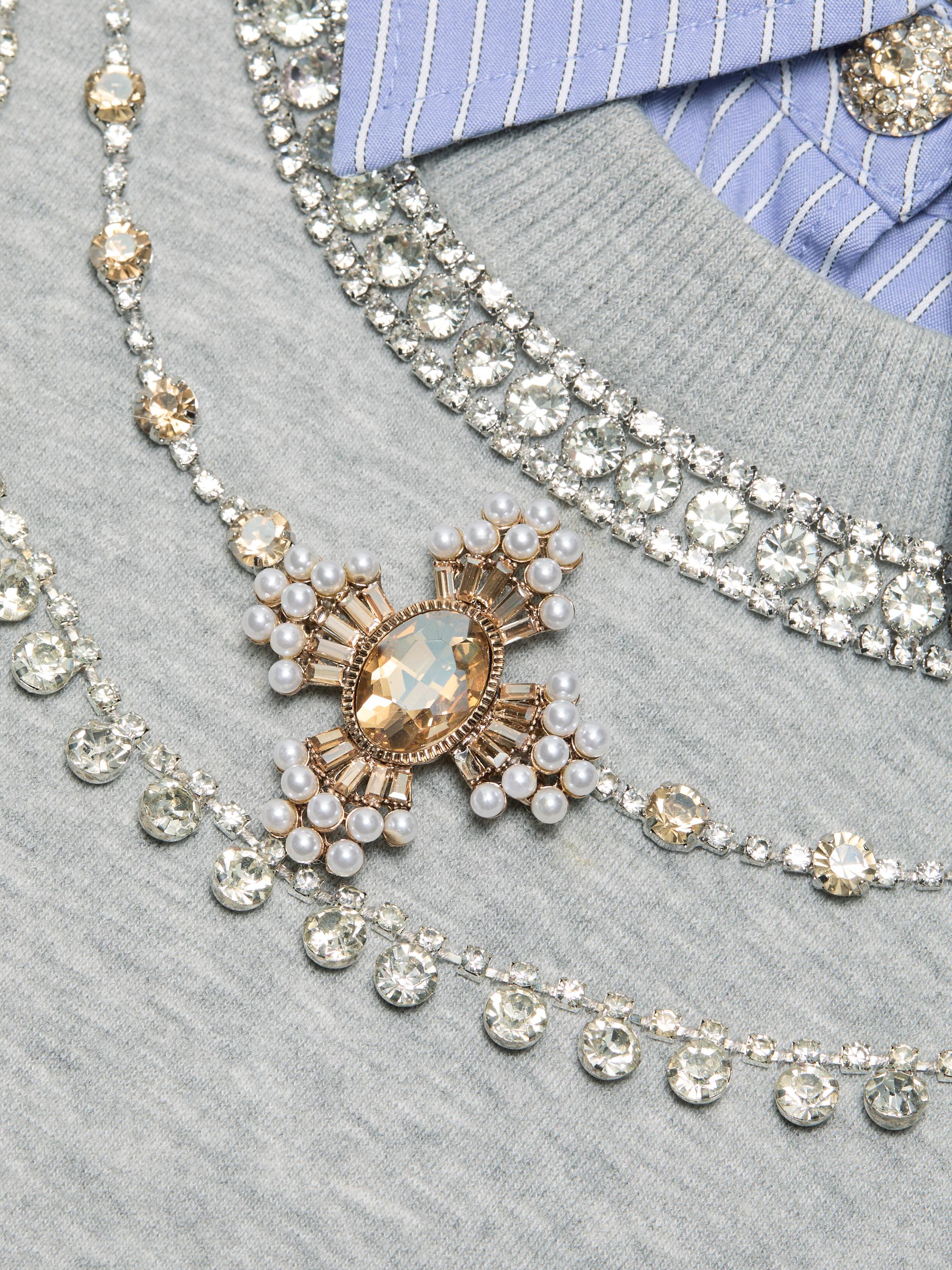 Cinq à Sept Lavina Mixed-Media Pullover Sweater | Saks Fifth Avenue