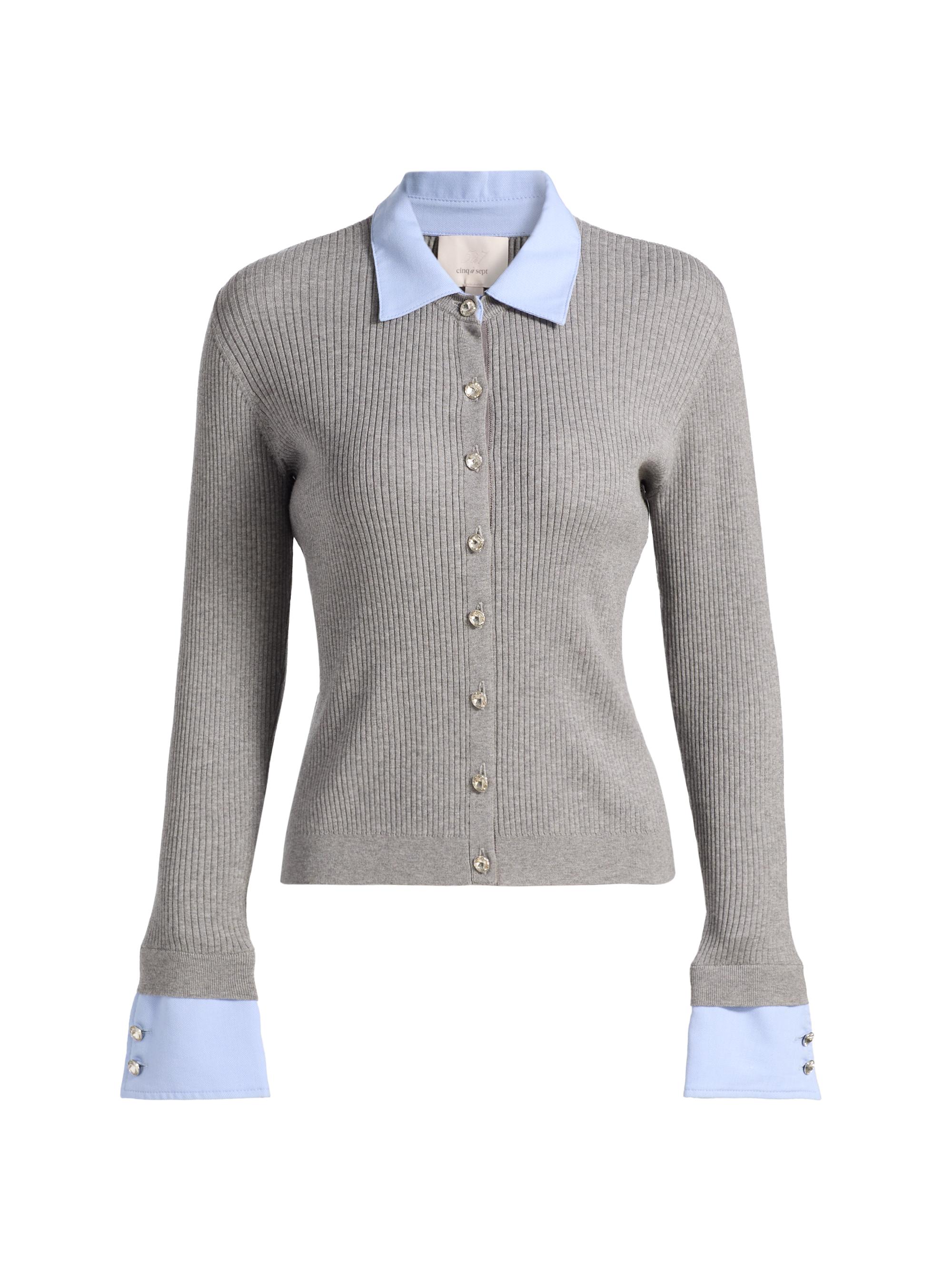 ALICE + OLIVIA Porla Collared Sweater | Saks Fifth Avenue