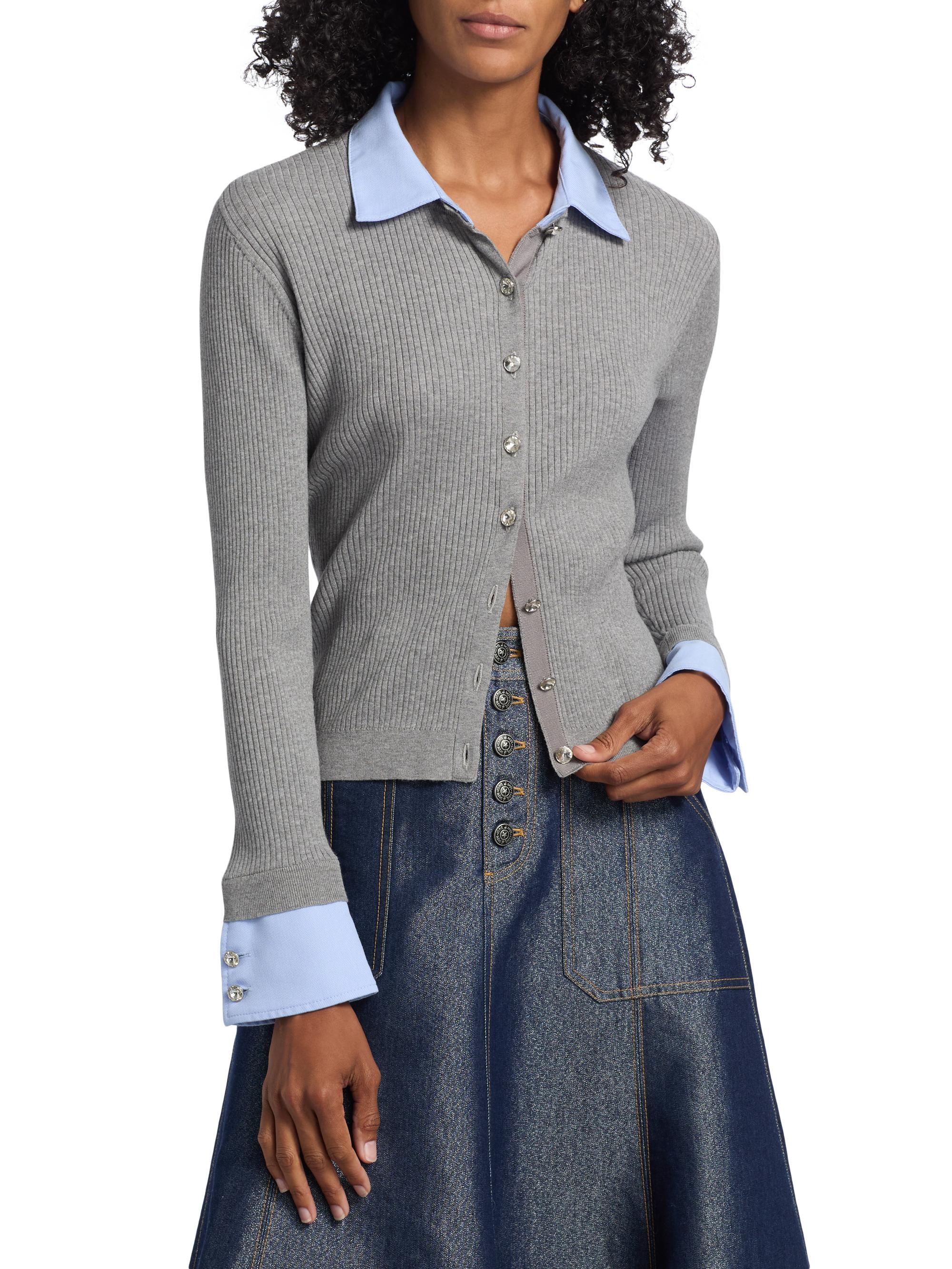 Cinq à Sept Soma Shirting Cardigan | Saks Fifth Avenue