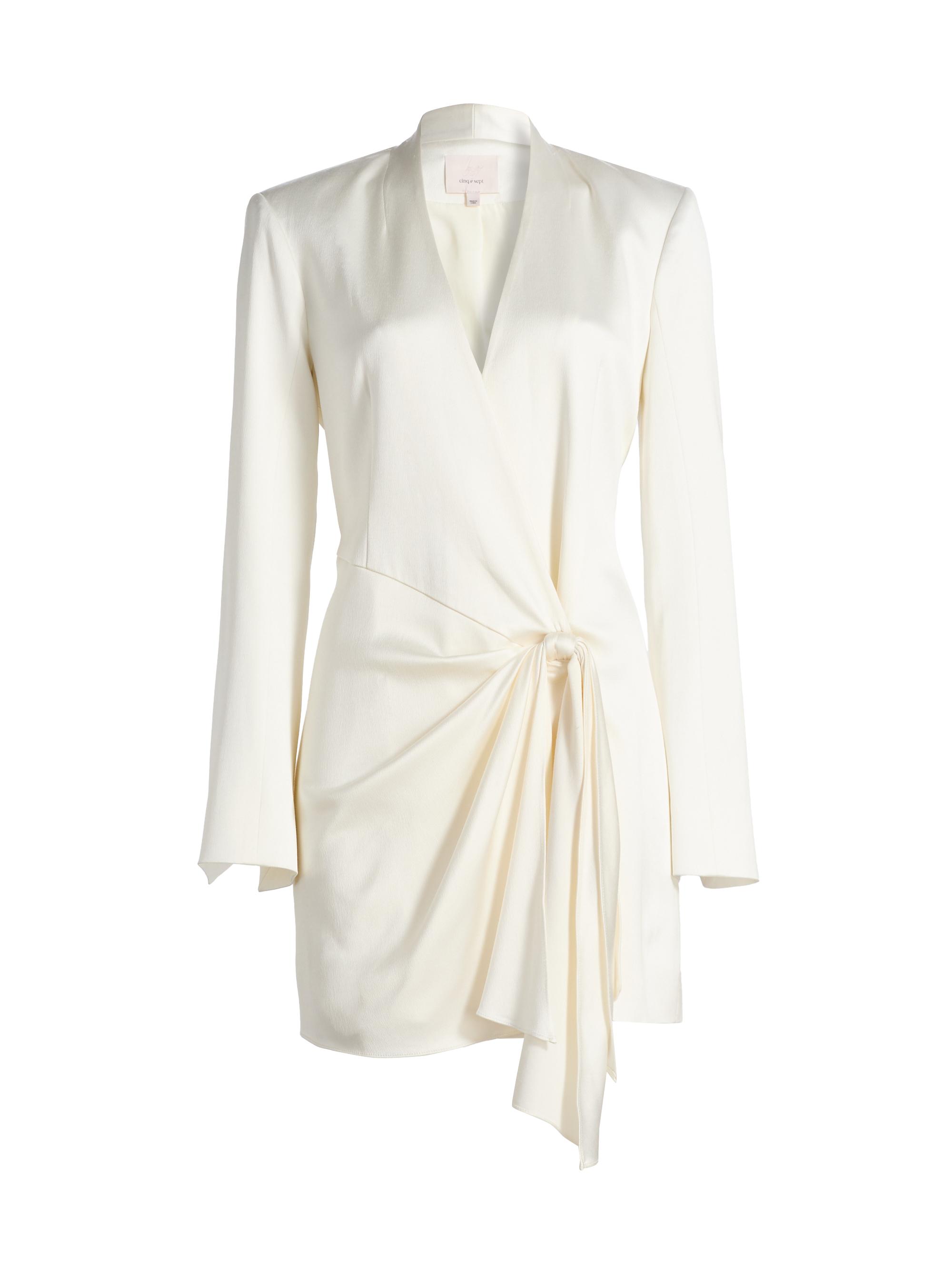 Cinq à Sept Women's Irma Draped Satin Minidress -