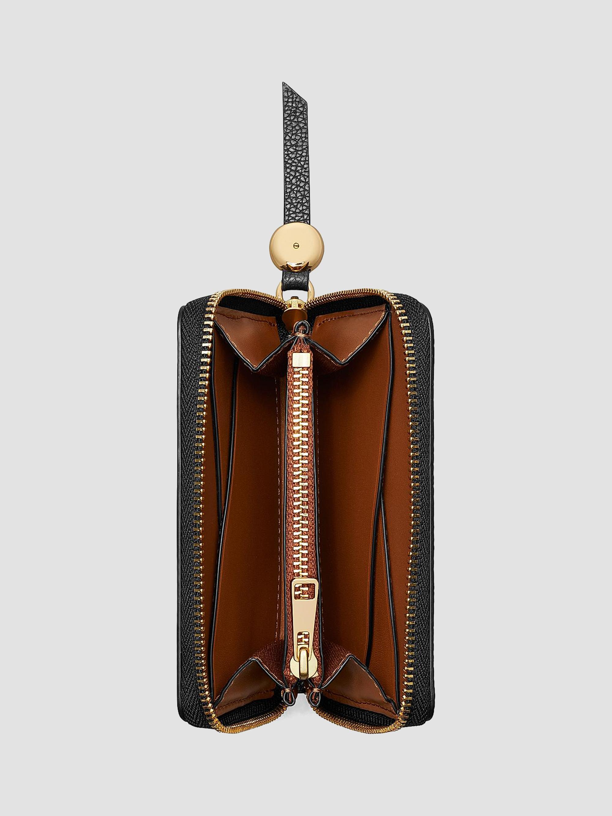 Tory Burch Romy Textured Leather Zip-Around Wallet | Saks Fifth Avenue