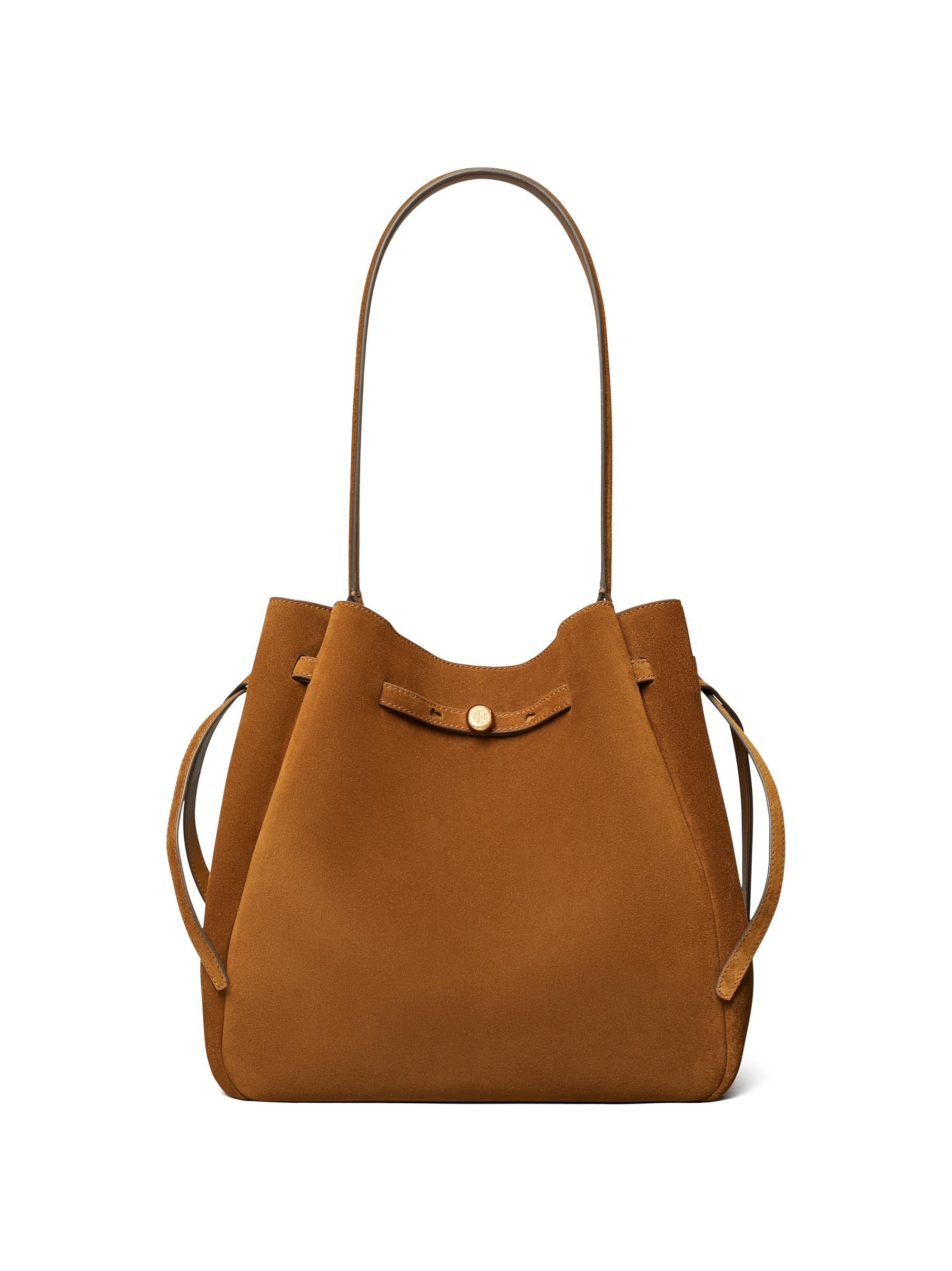 Tory Burch Women's  Romy Suede Bucket Bag - Caramel