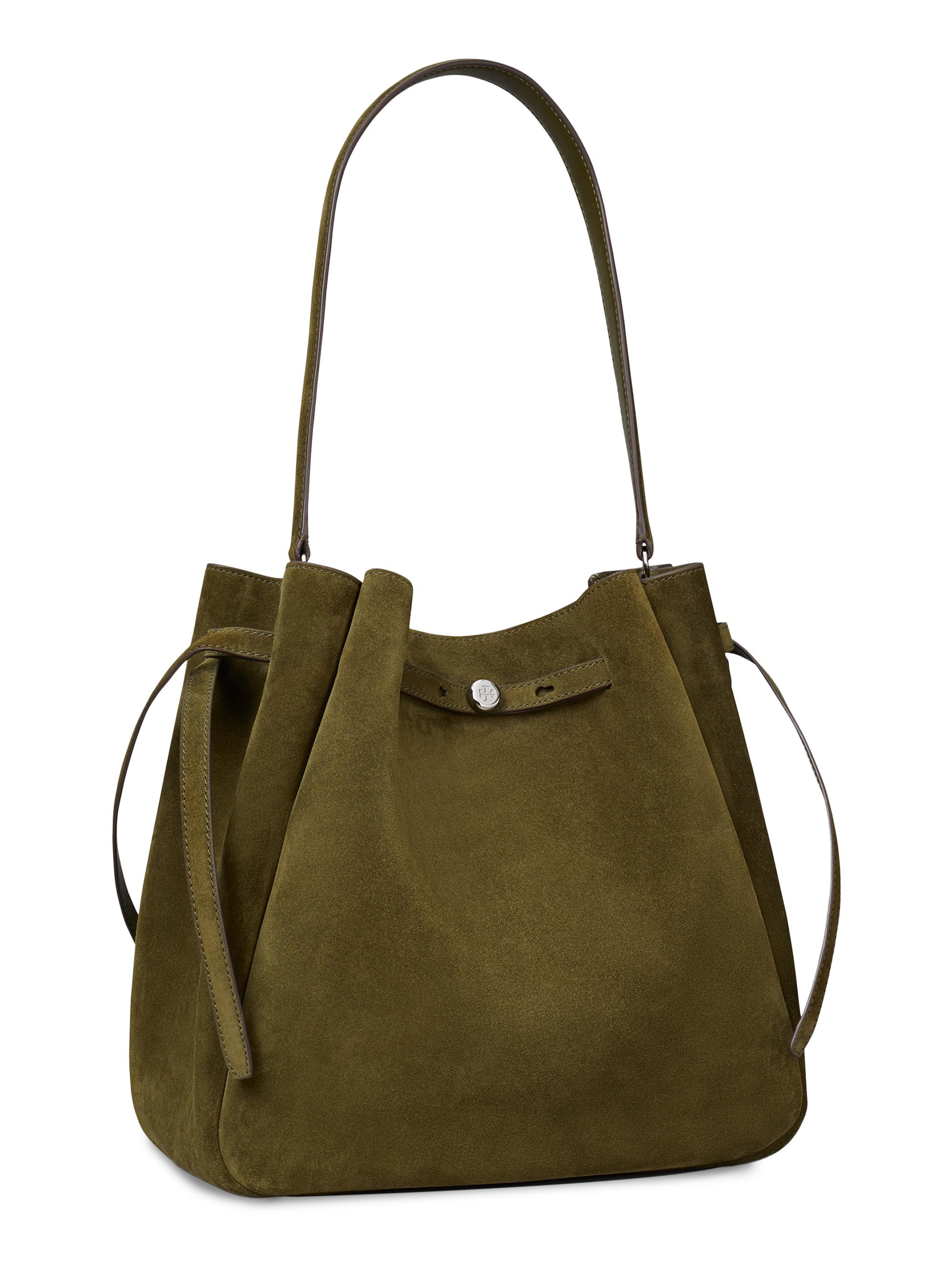 Tory Burch Women's  Romy Suede Bucket Bag - Leccio | Thumbnail 3