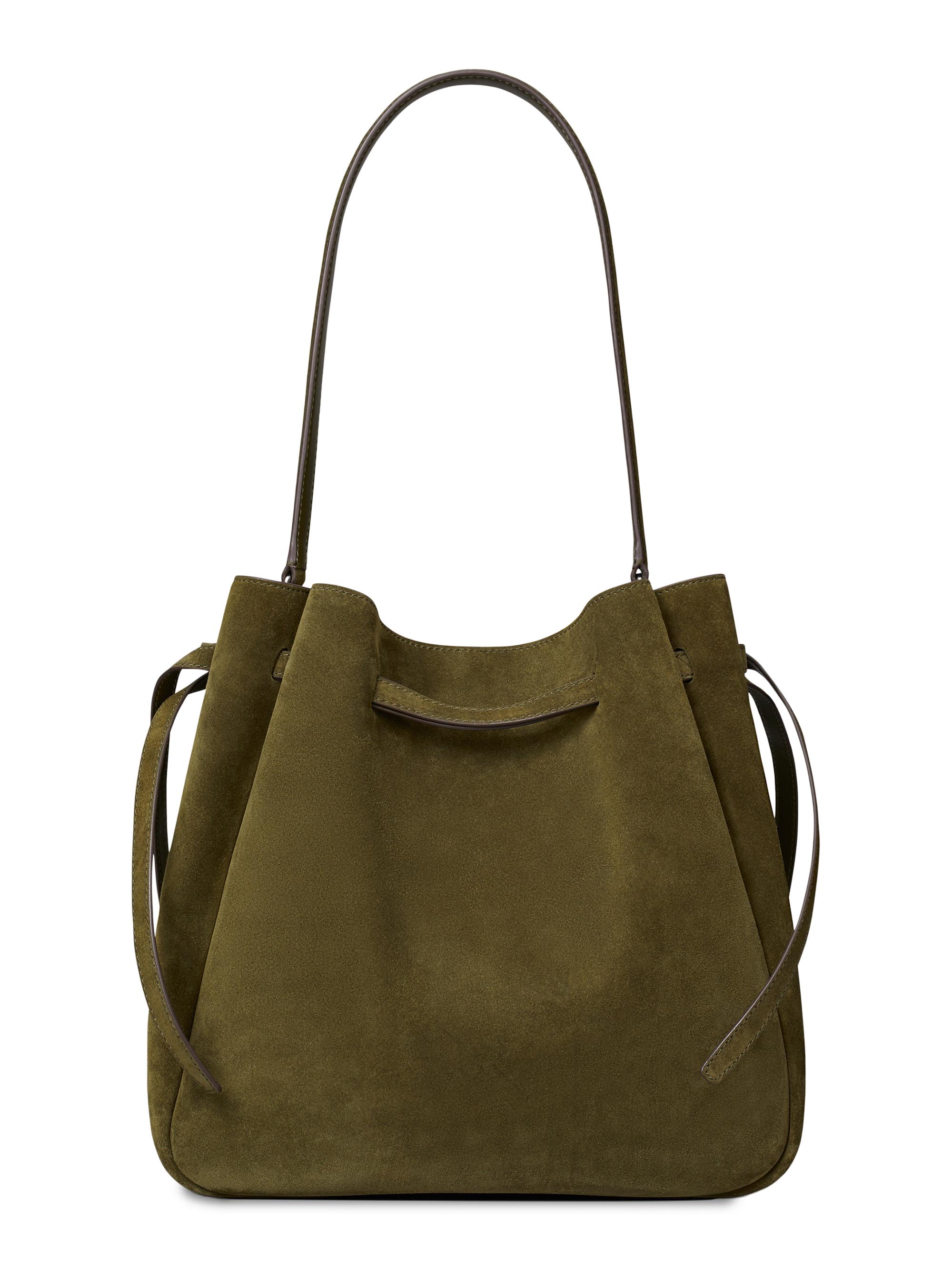 Tory Burch Women's  Romy Suede Bucket Bag - Leccio | Thumbnail 4