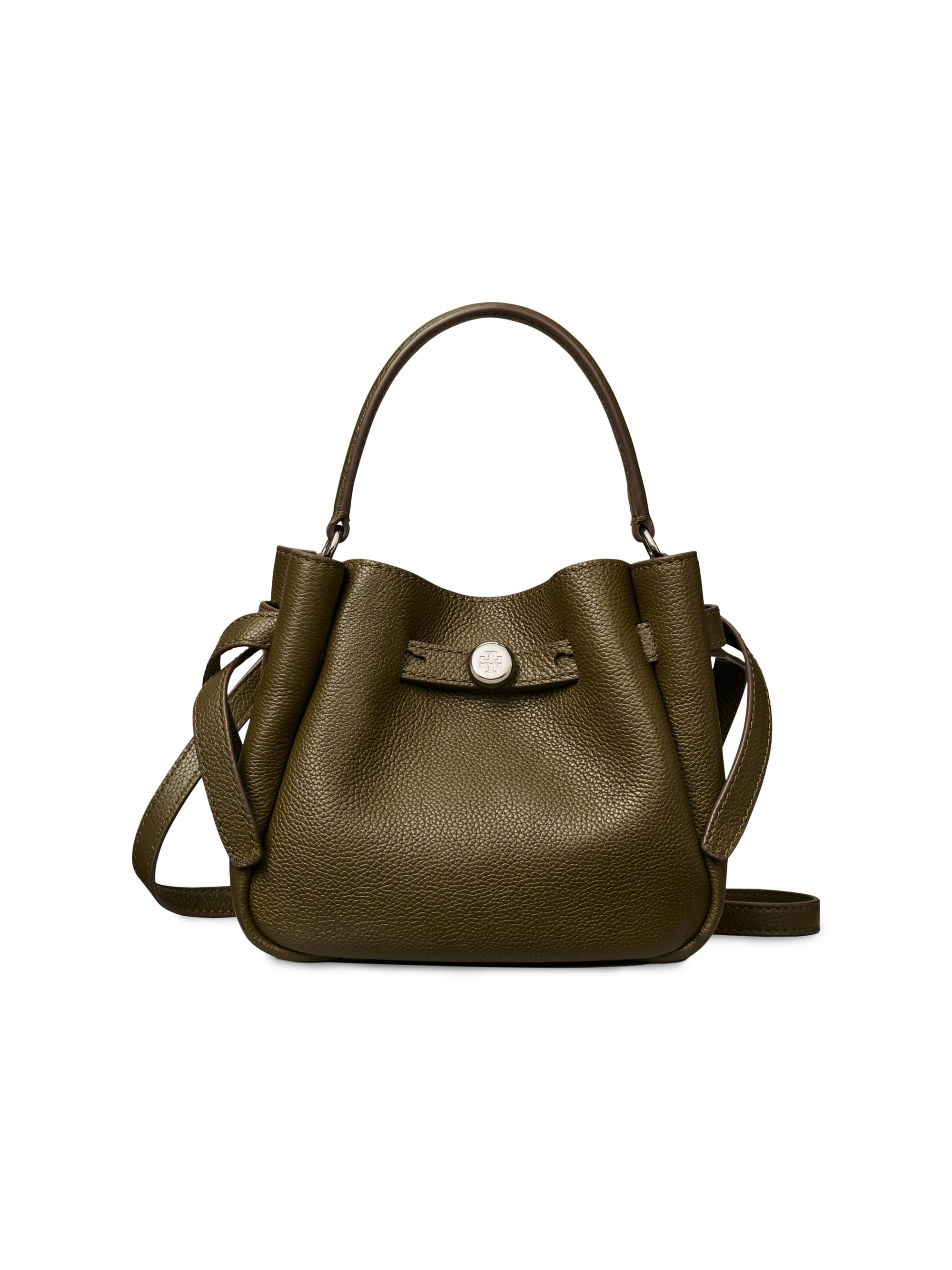Tory Burch Women's Mini Romy Leather Bucket Bag - Leccio