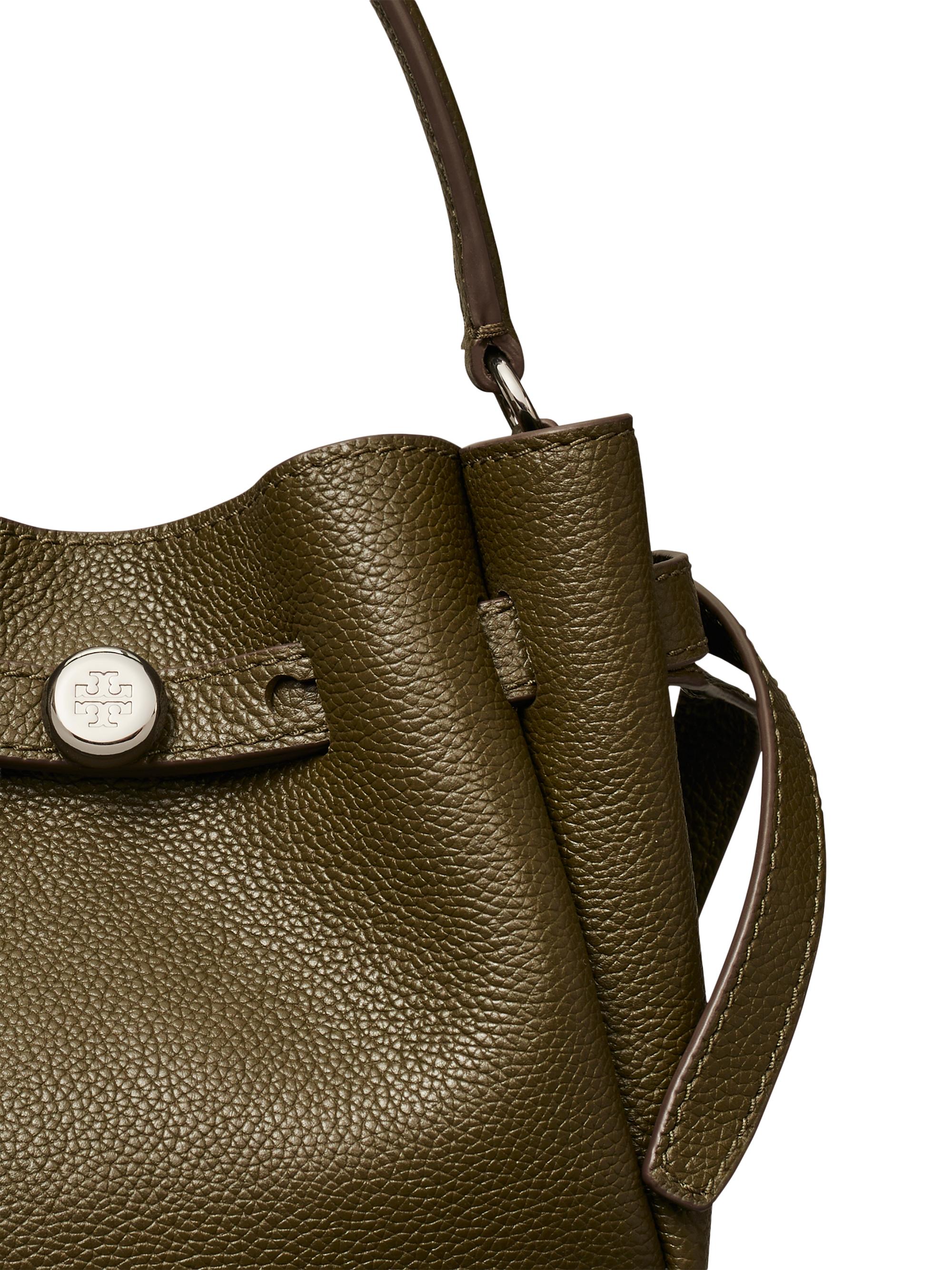 Tory Burch Women's Mini Romy Leather Bucket Bag - Leccio | Thumbnail 5