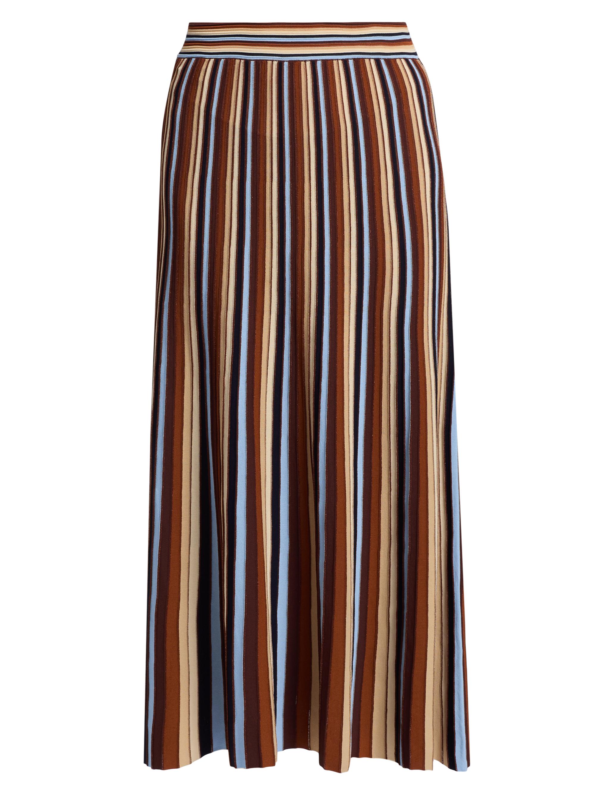 Cara Cara Women's Montana Striped Midi-Skirt - Metalic Stripe
